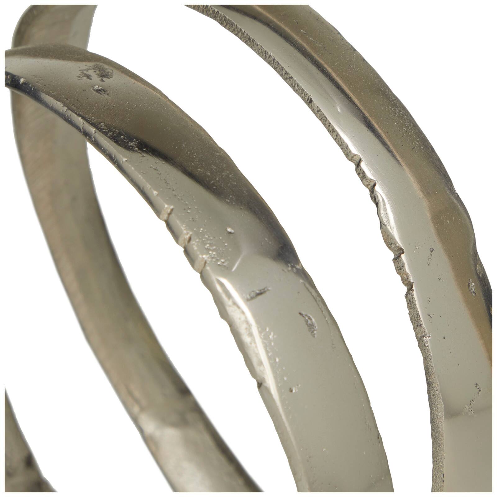 13" Aluminum Looped Abstract Sculpture