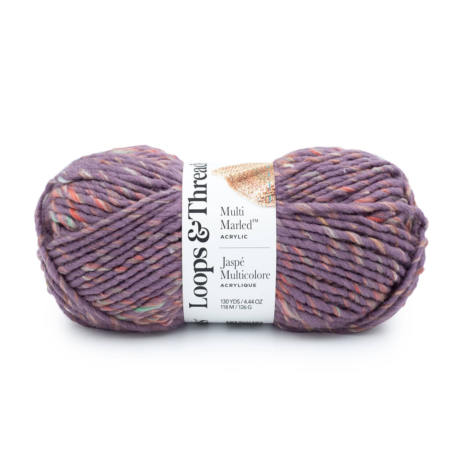 Multi Marled™ Yarn by Loops & Threads®, Color: Lavender Fields