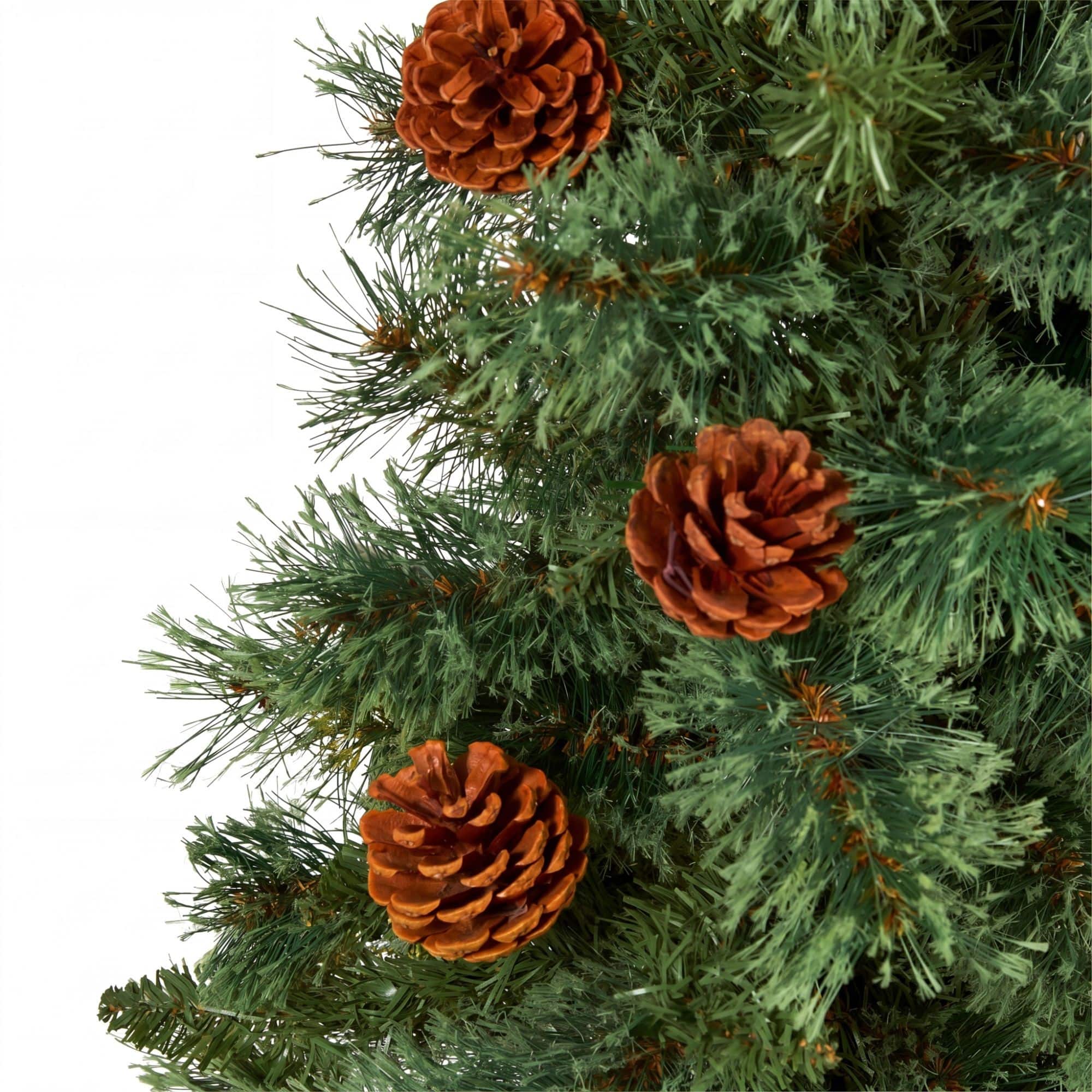 Nearly Natural 3ft. Unlit Green Mountain Pine with Pinecones Artificial Christmas Tree
