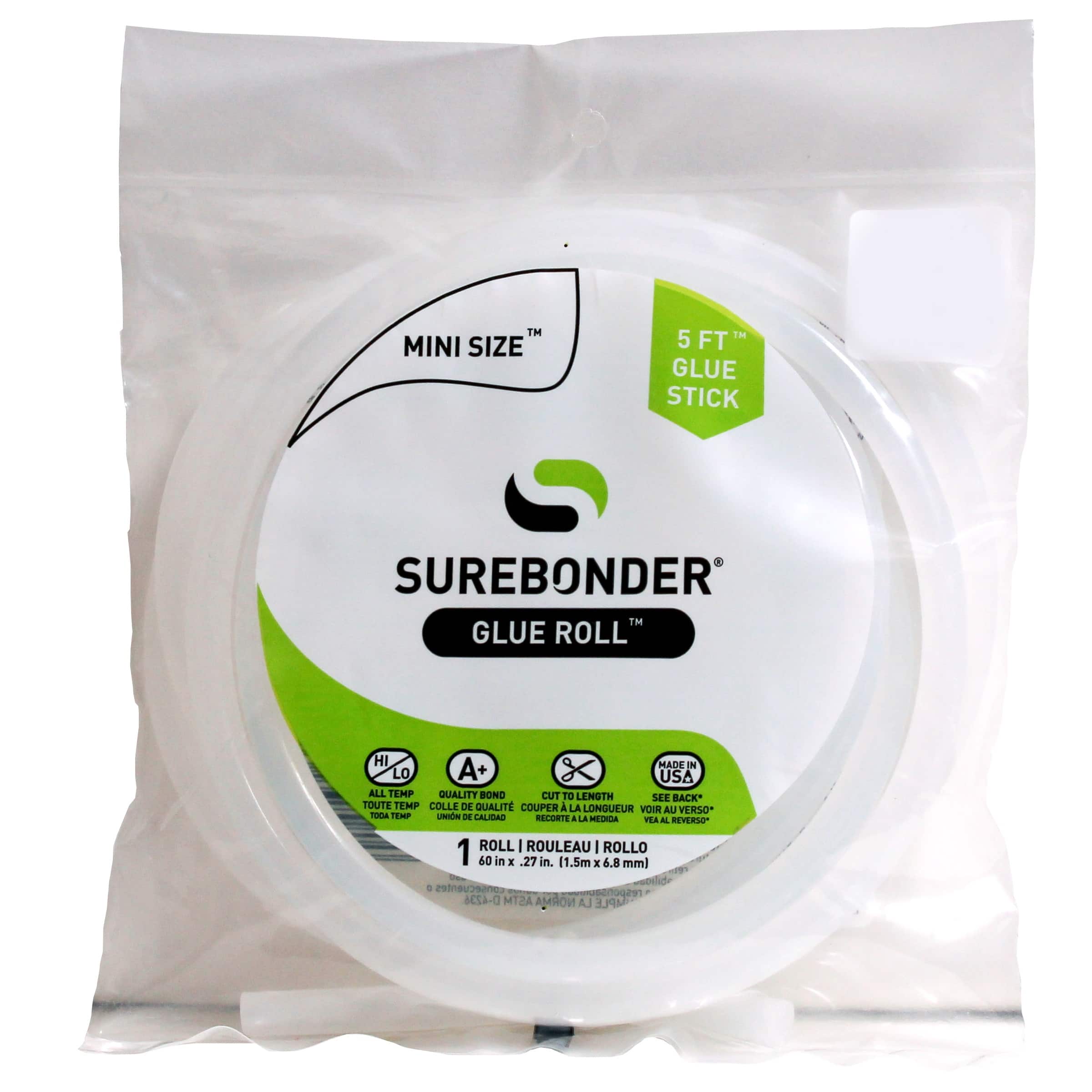 Surebonder® 60" Clear All Temperature Rolled Mini Glue Stick