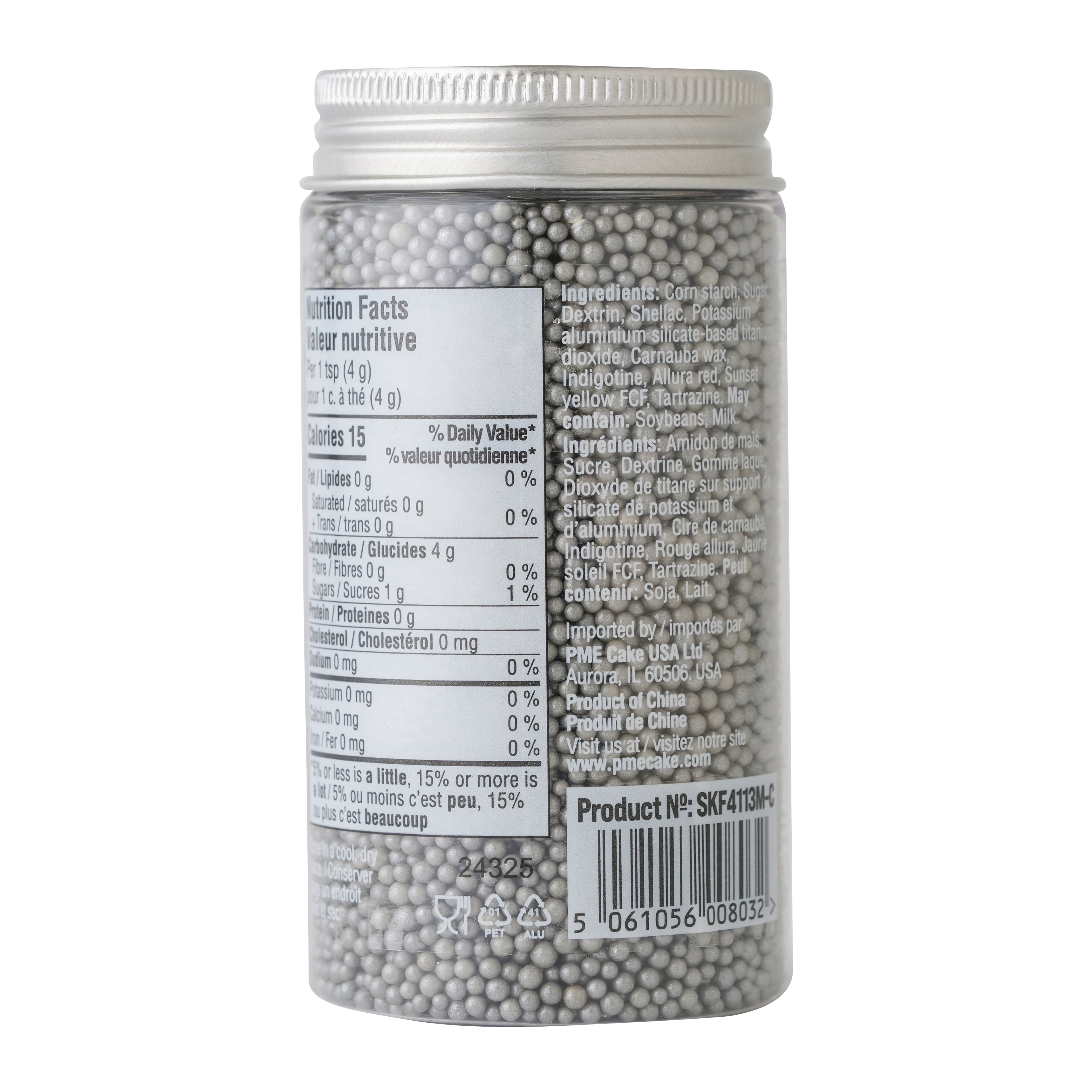 Nonpareilles Sweet Street de PME Cake, 107 g
