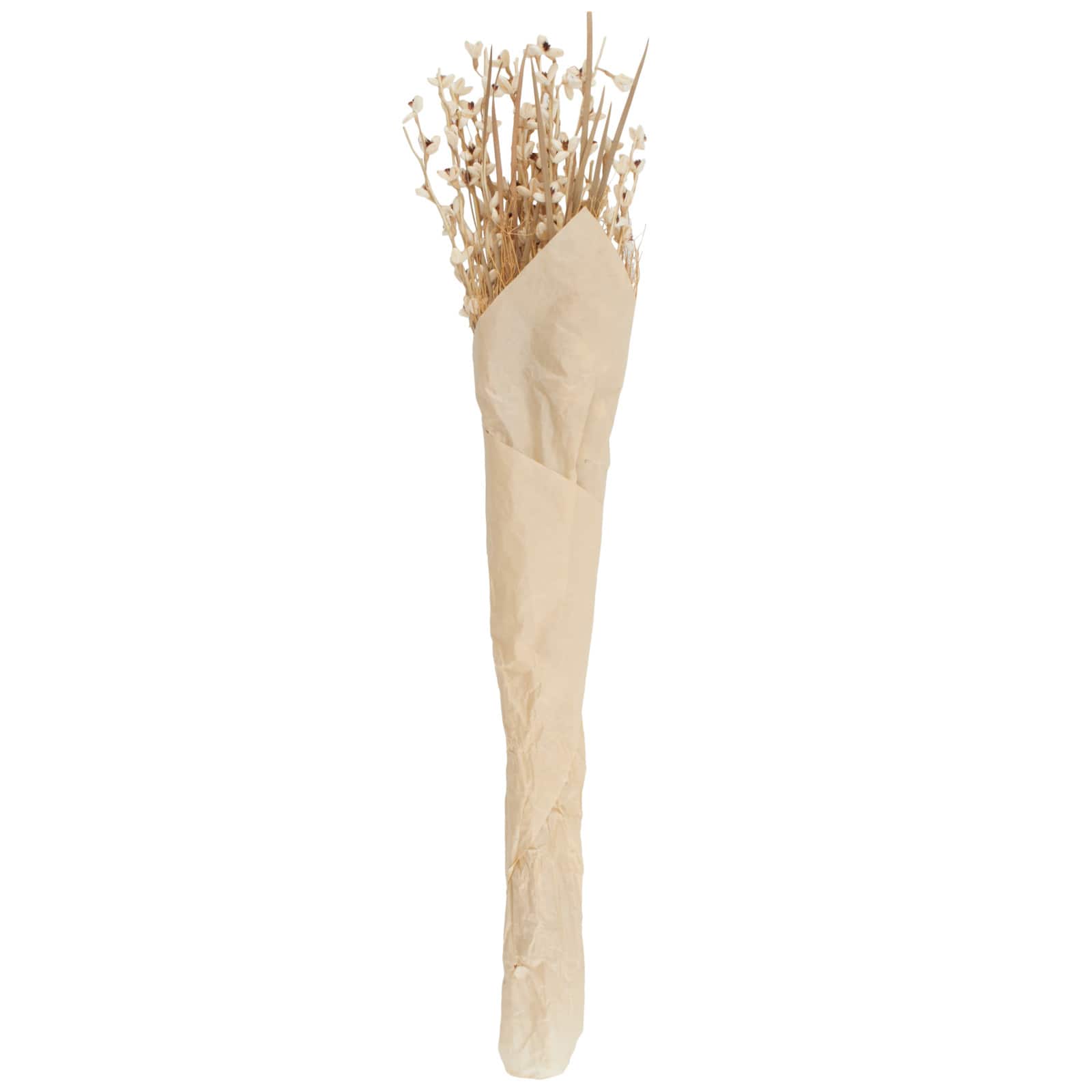 41" Cream Dried Plant Floral Bouquet Natural Foliage