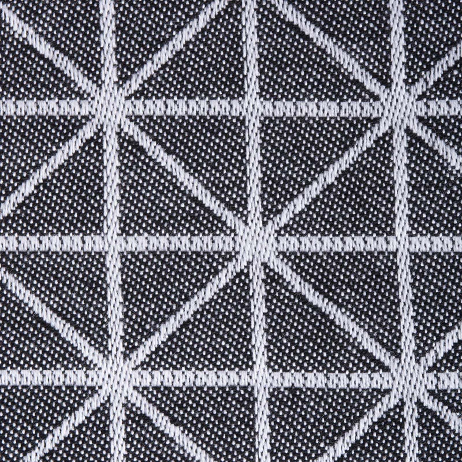 Black and White Triangle Table Runner 14" x 108"