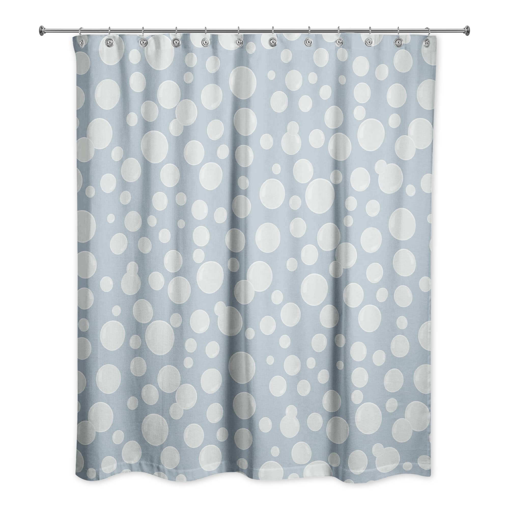 74" Bubbles All Over Shower Curtain