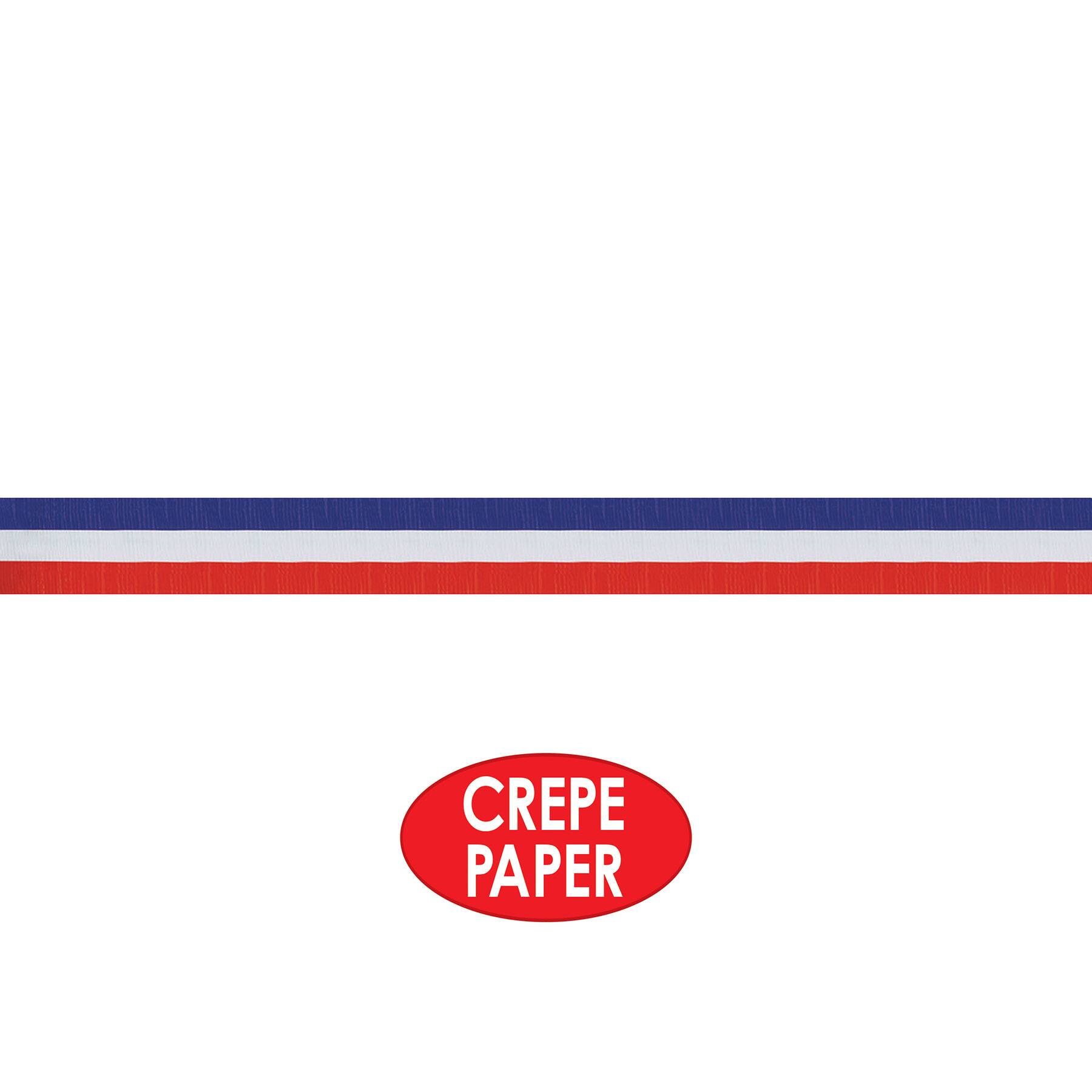 Beistle 30ft. Patriotic Crepe Streamers, 3ct.