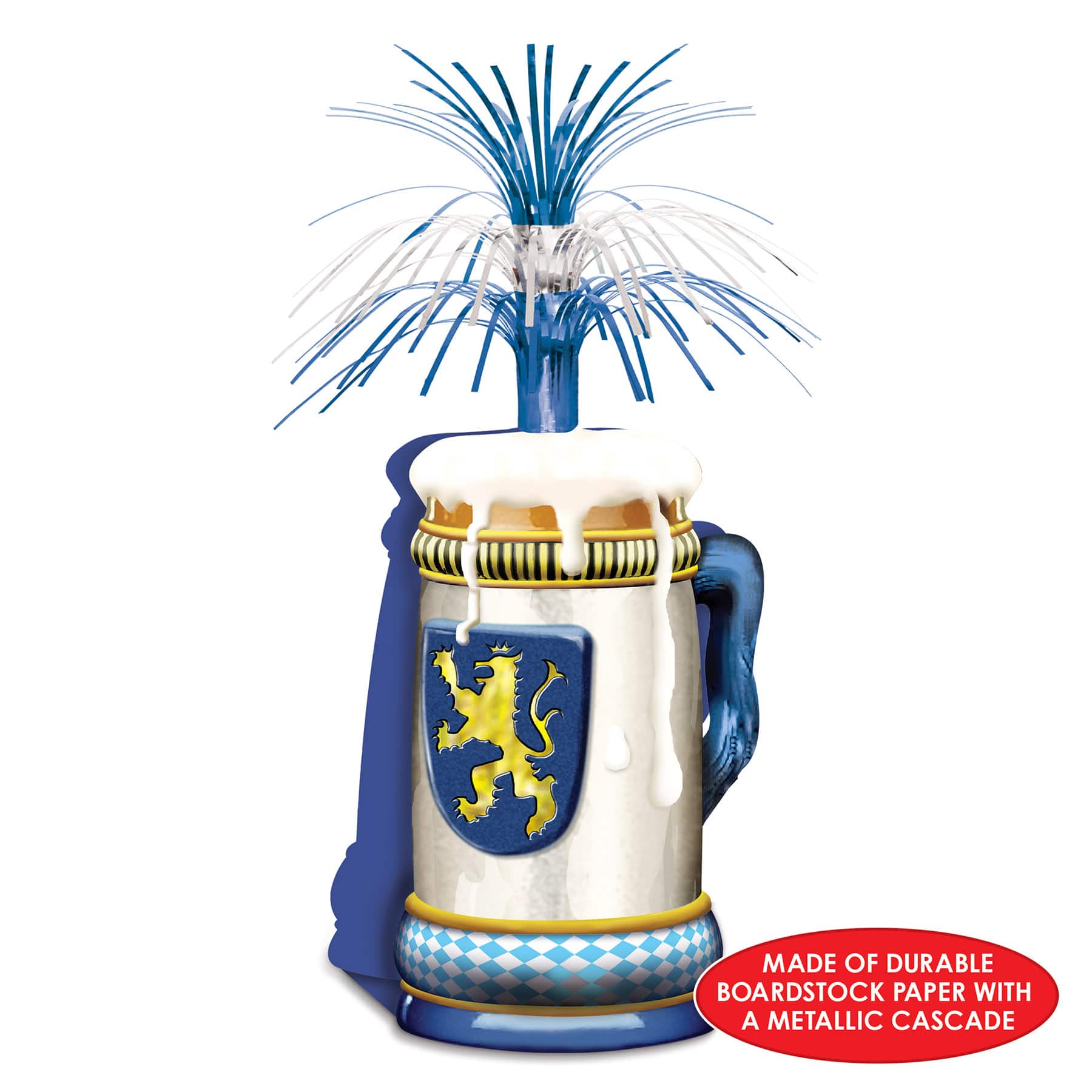 Beistle 15" Oktoberfest Beer Mug Centerpieces, 2ct.