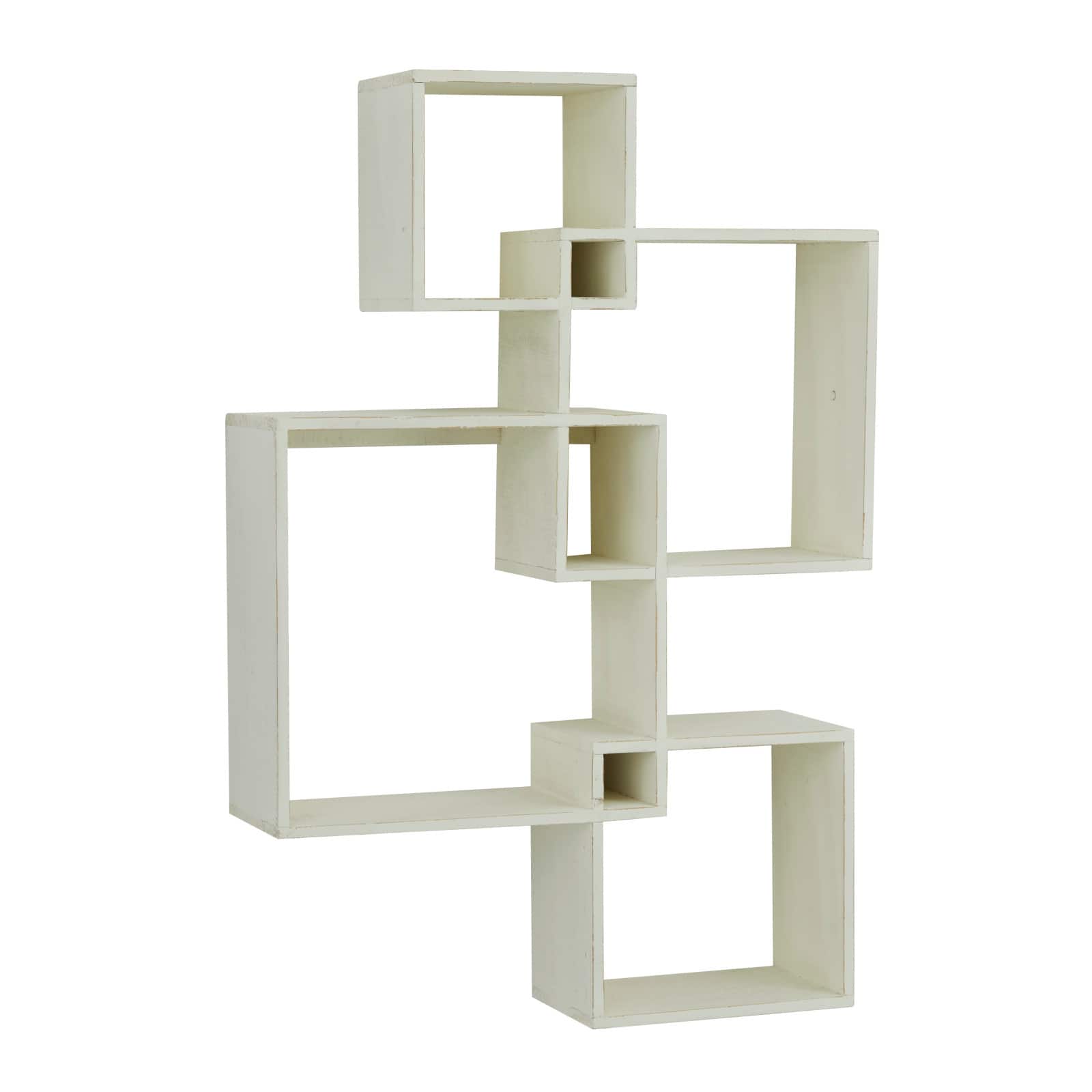 White Fir Contemporary Wall Shelf, 34" x 12" x 22"