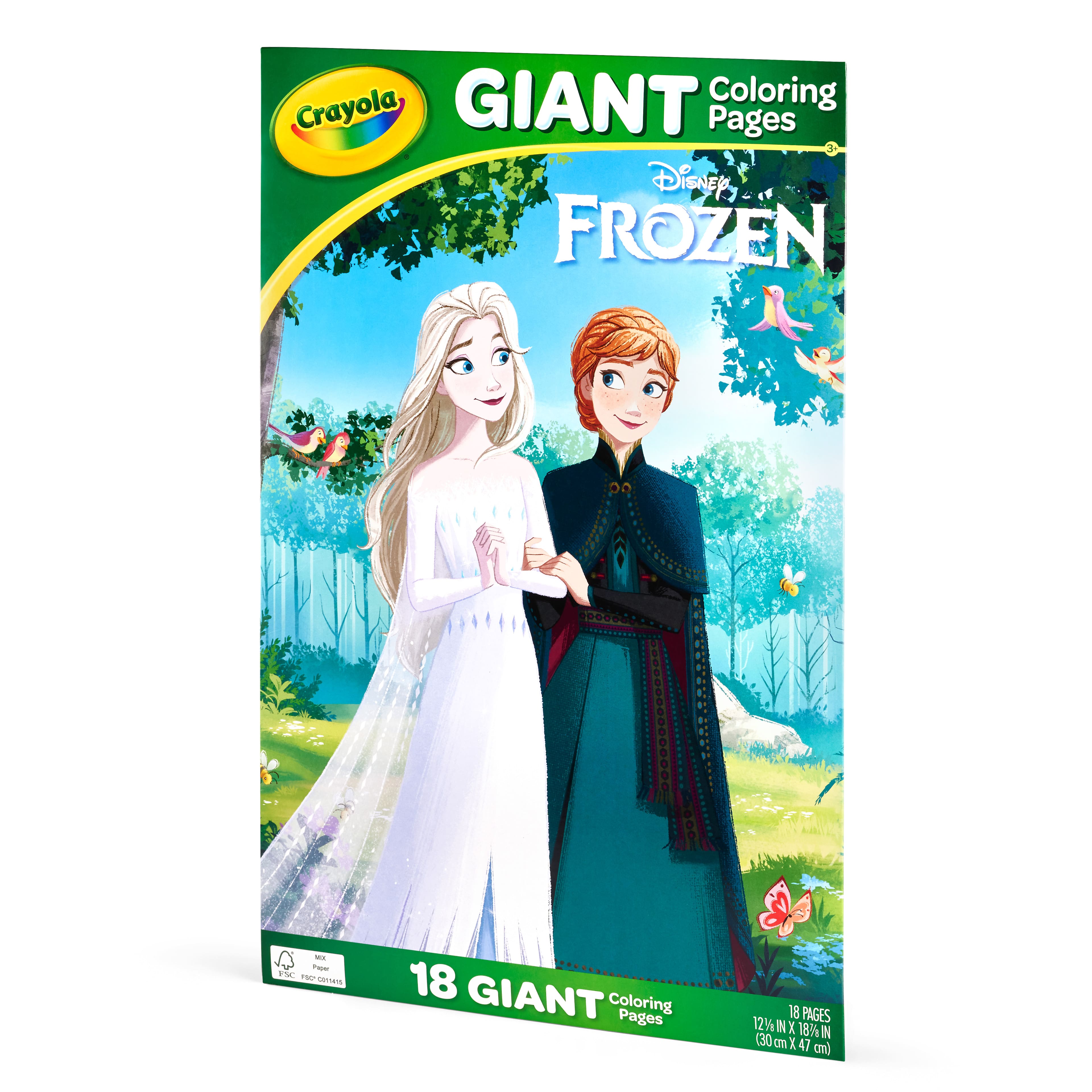12 Packs: 18 ct. (216 total) Crayola® Disney Frozen 2 Giant Coloring Pages