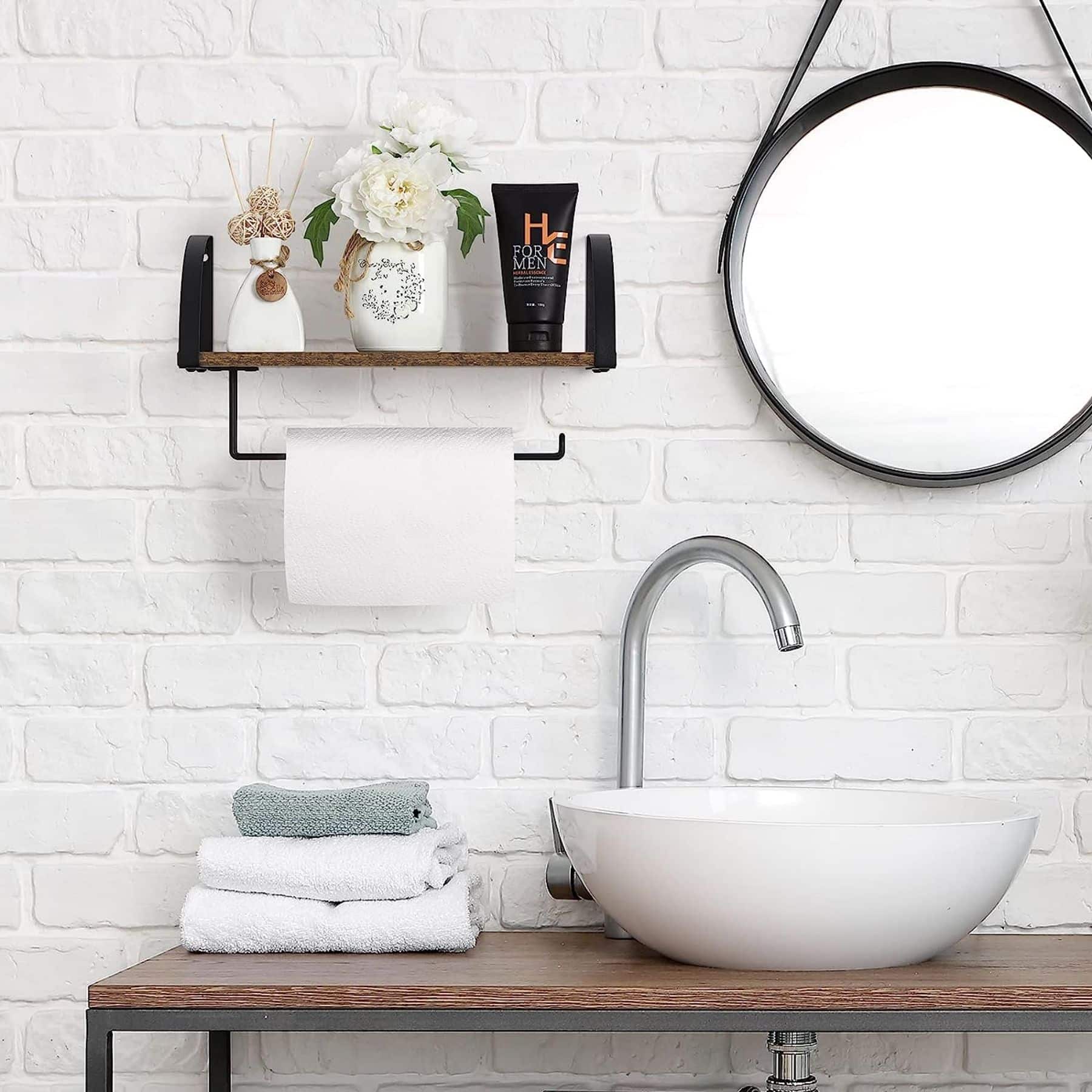 NEX™ 15" Wall-Mounted Paper Towel Holder with Shelf