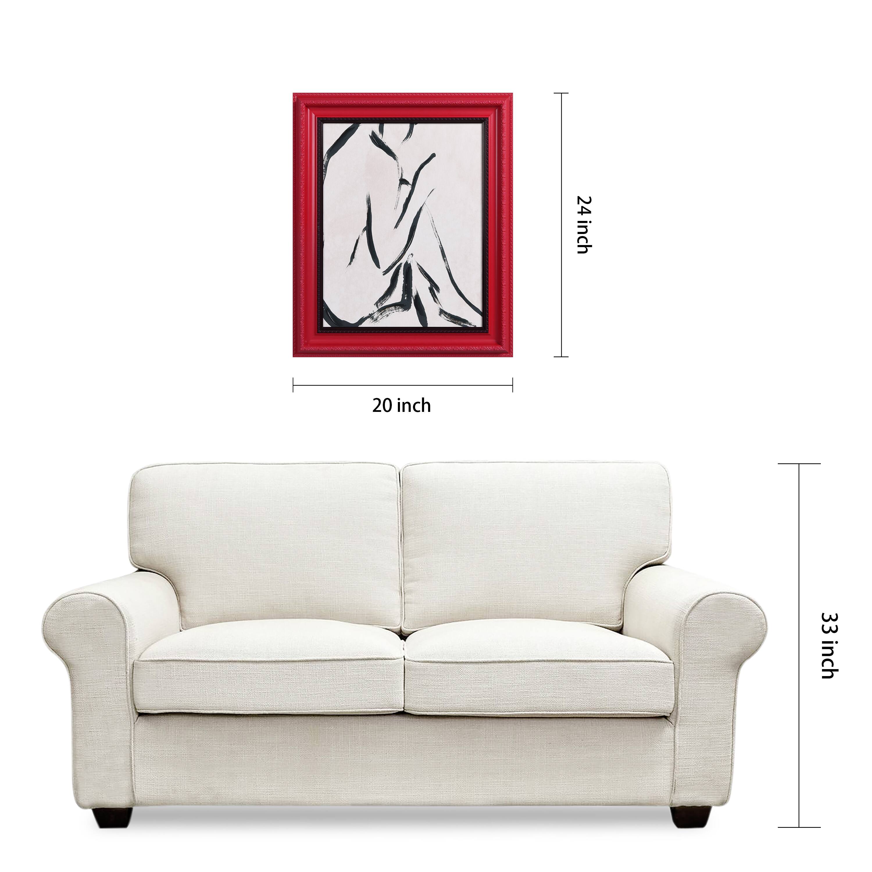 Empire Art Direct Chromatic Splendor 20" x 24" Abstract Silhouette Chromatic Hand Painted Embellished Wall Art Frame