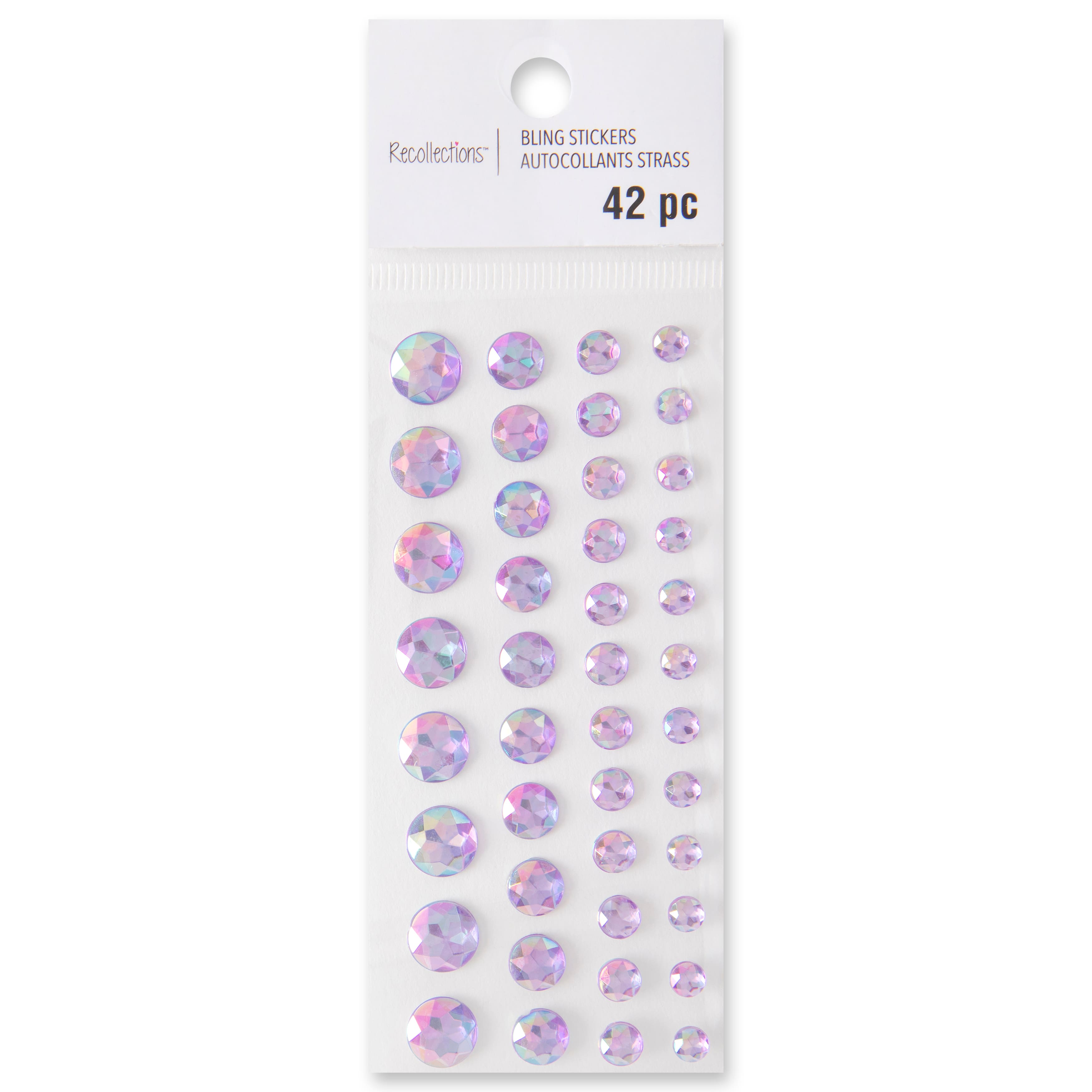 Recollections™ Rhinestones, Adhesive Backed Light Purple