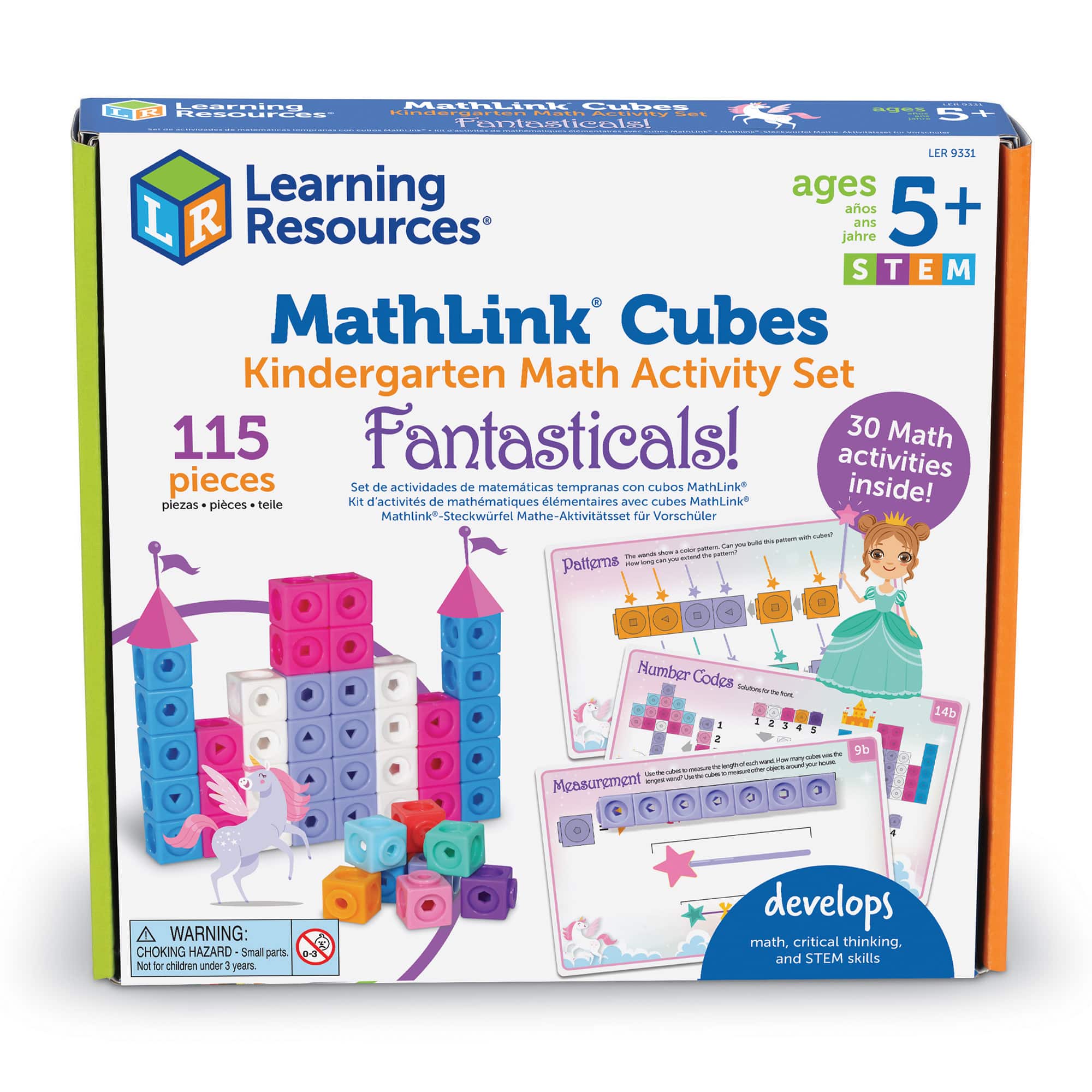 Learning Resources Mathlink Cubes Kindergarten Math Activity Set: Fantasticals!