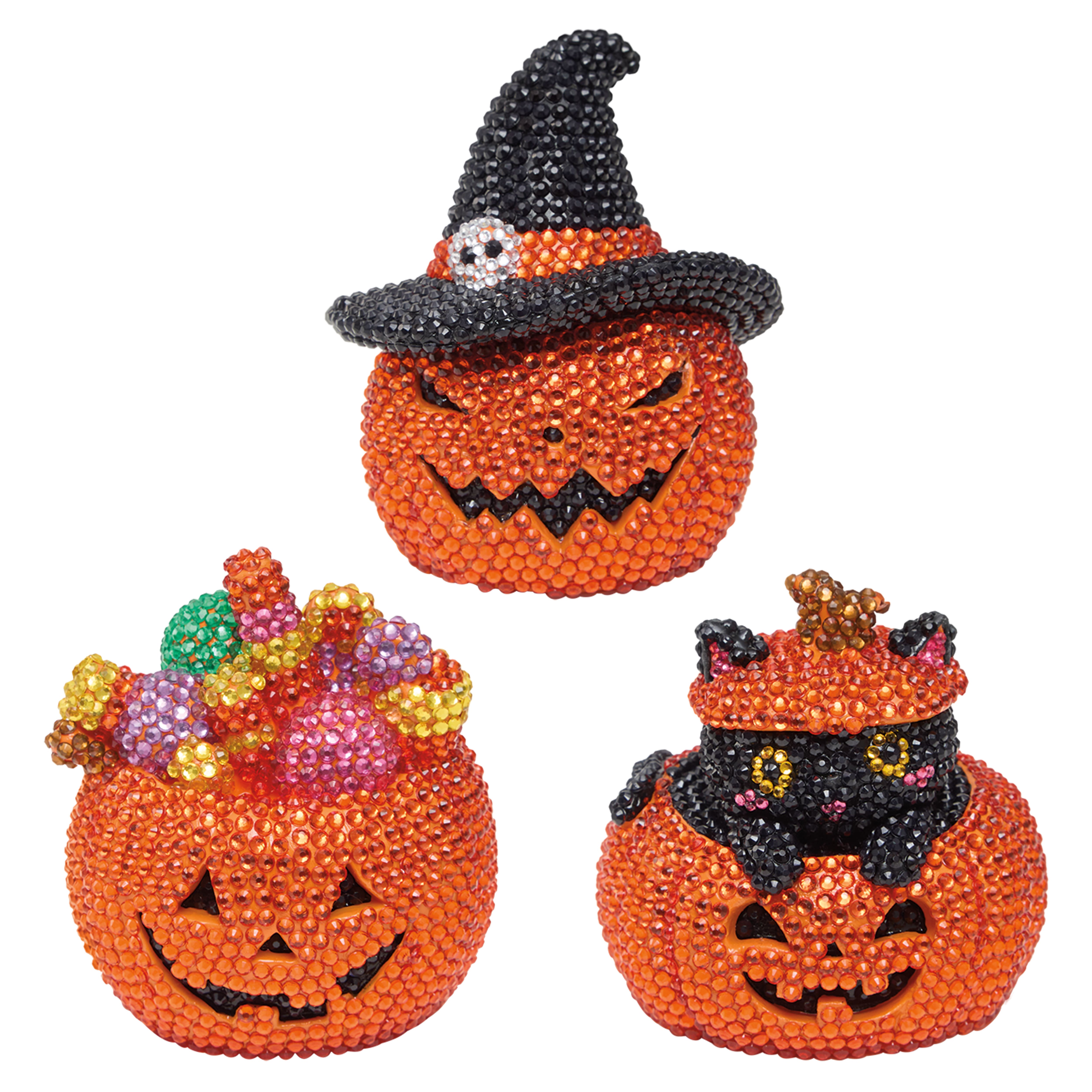 3" Jack-o'-Lantern Mystery 3D Diamond Art Kit by Make Market®