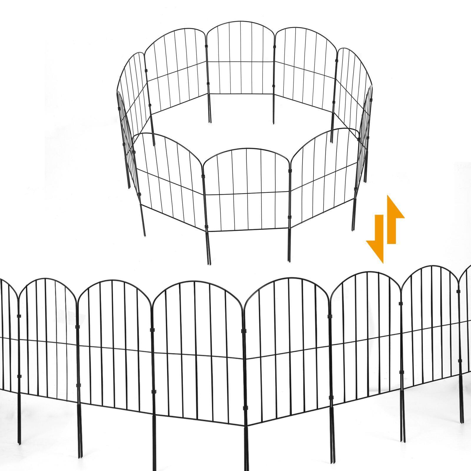 NEX™ Metal Panel Arch Garden Fence, 10ct.