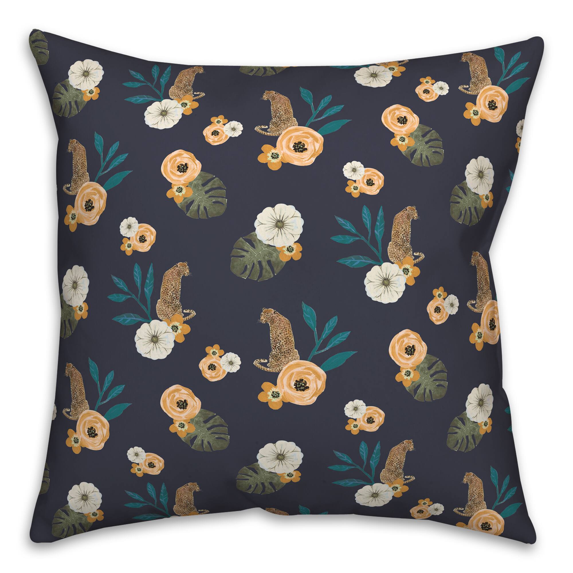 Tropical Jag Throw Pillow