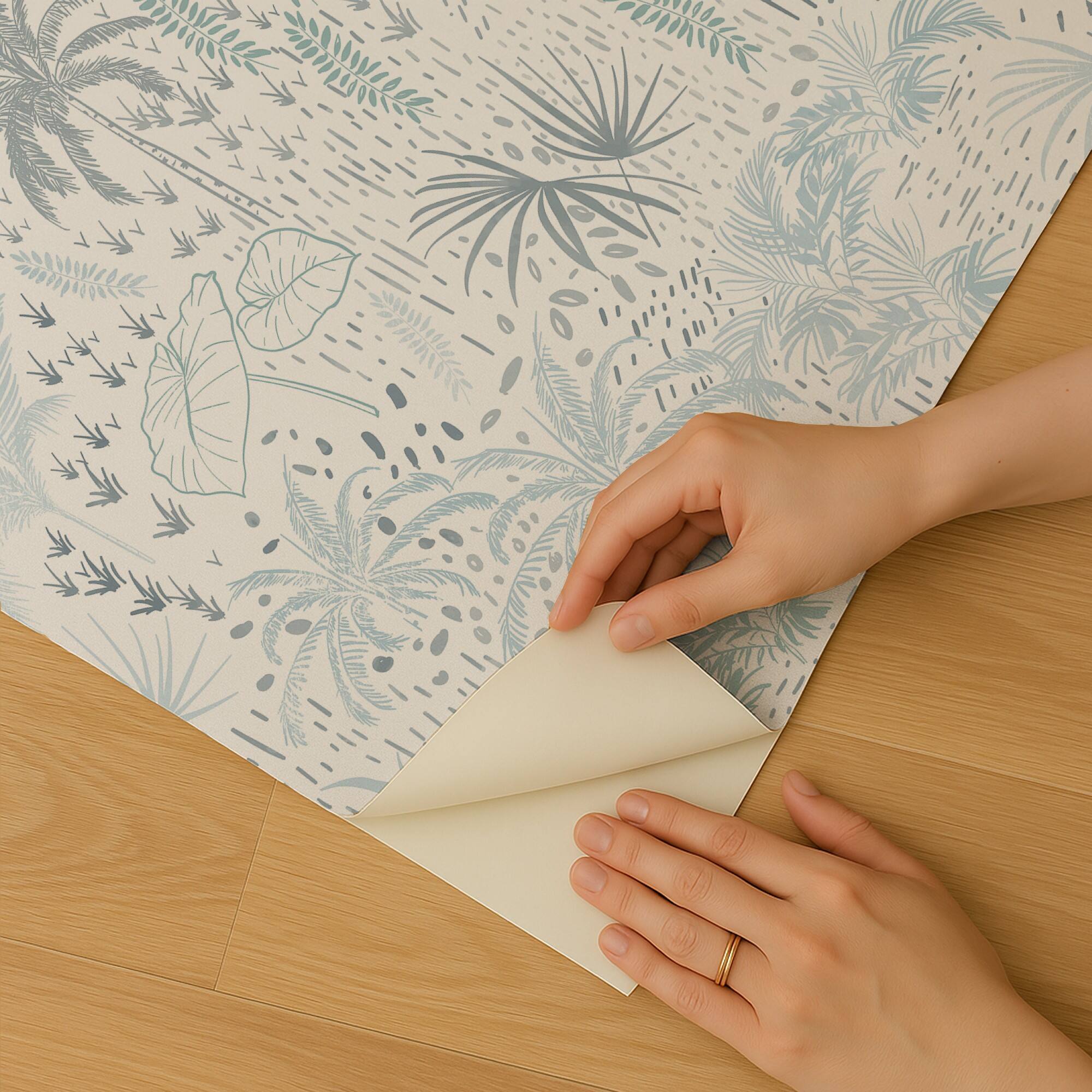 Designs Direct Etched Tropic Peel & Stick Wallpaper