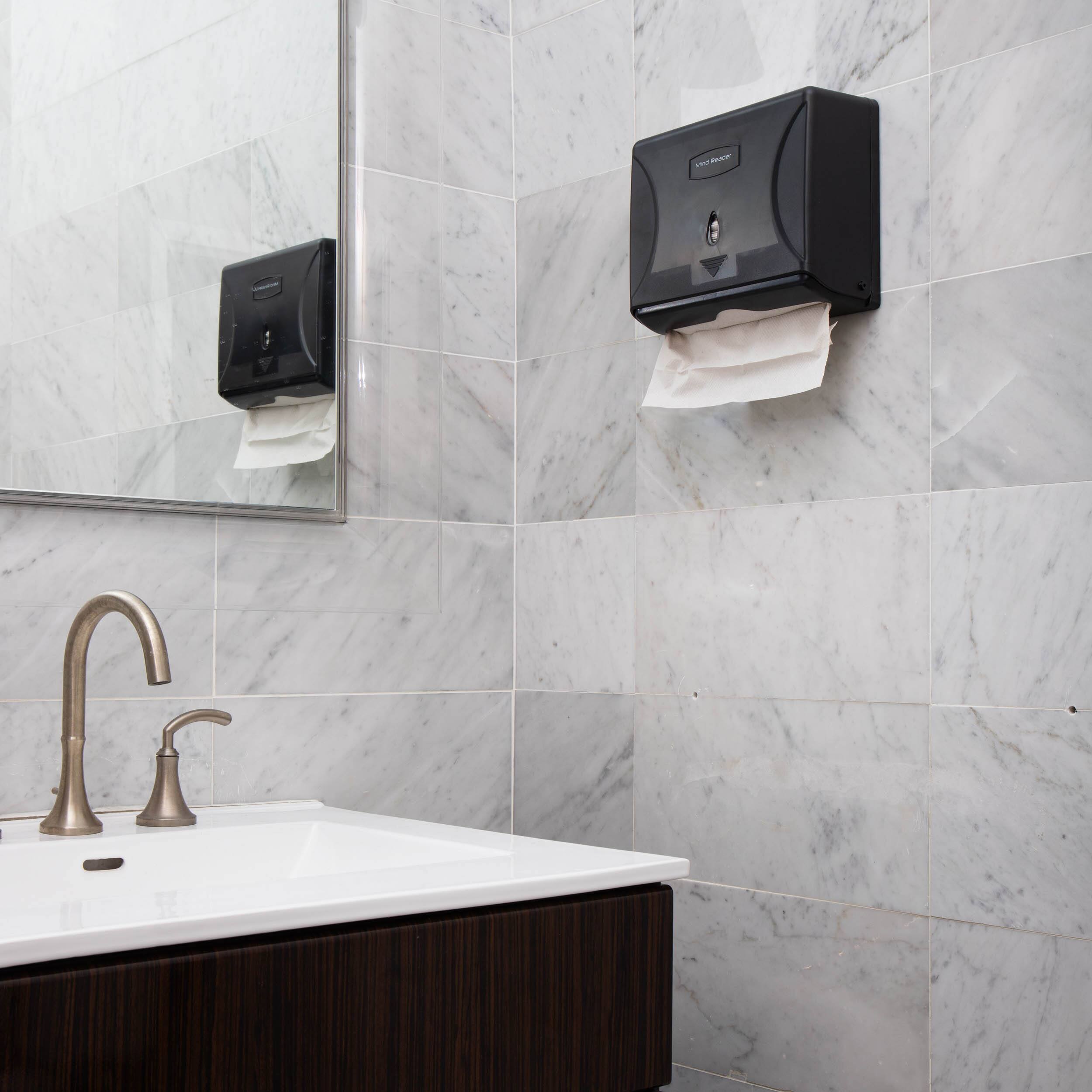 Mind Reader Black Multi-Fold Paper Towel Dispenser