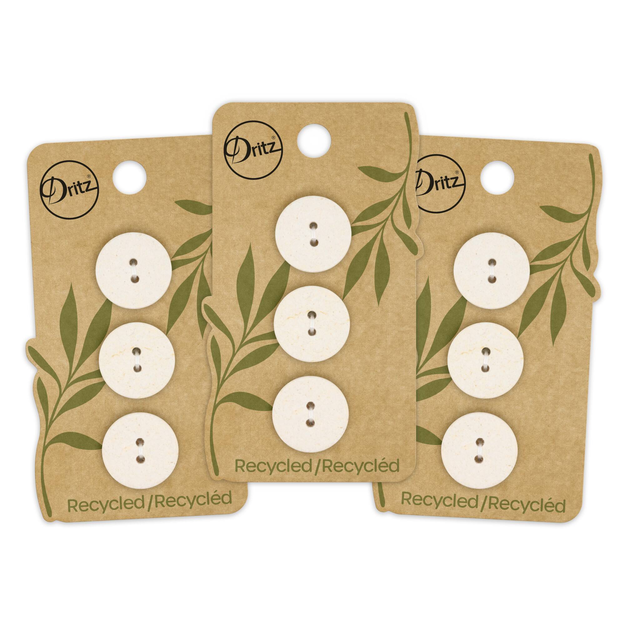 Dritz® 18mm Recycled Cotton Round Buttons