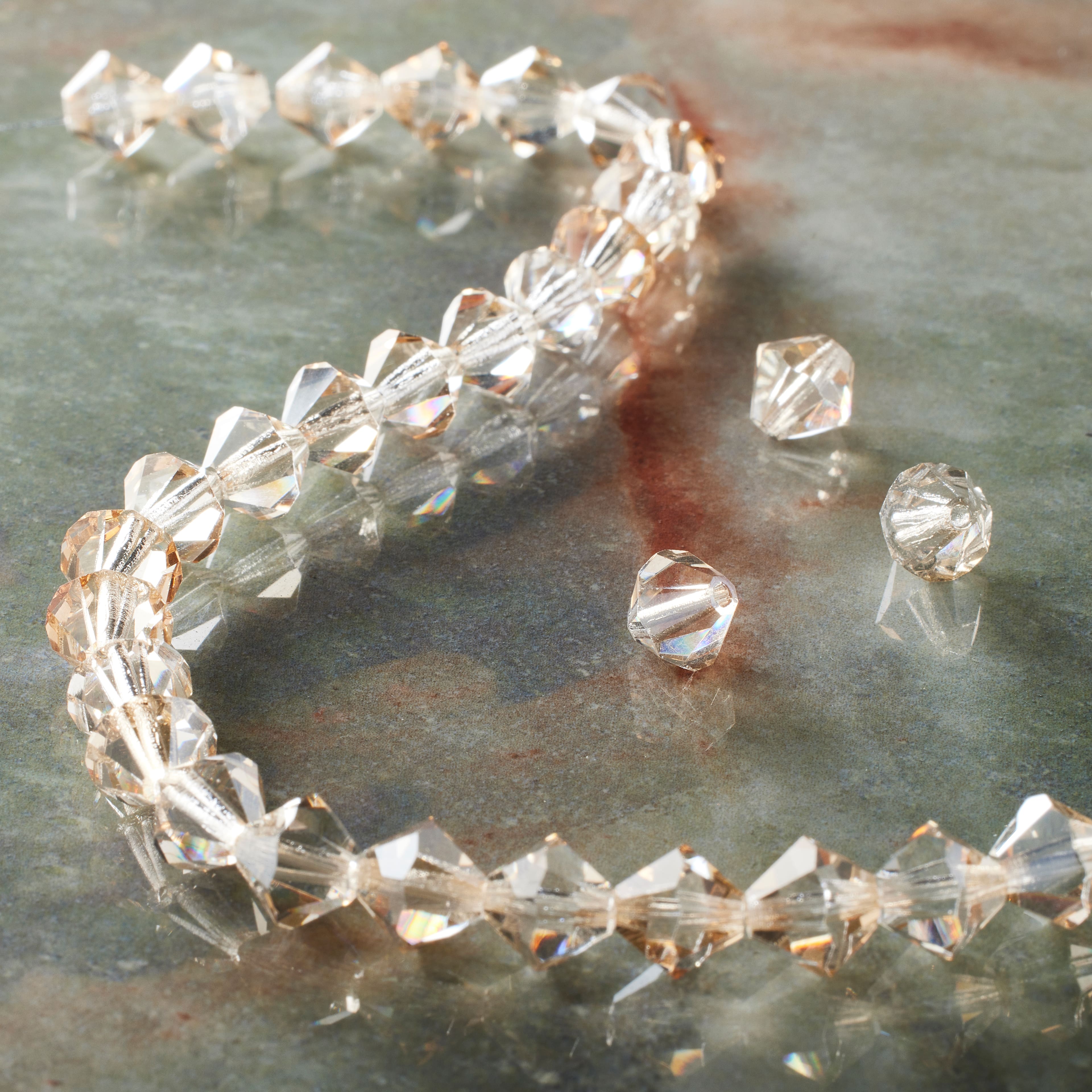 6 Pack: Preciosa Glass Crystal Bicone Beads, 8mm by Bead Landing™