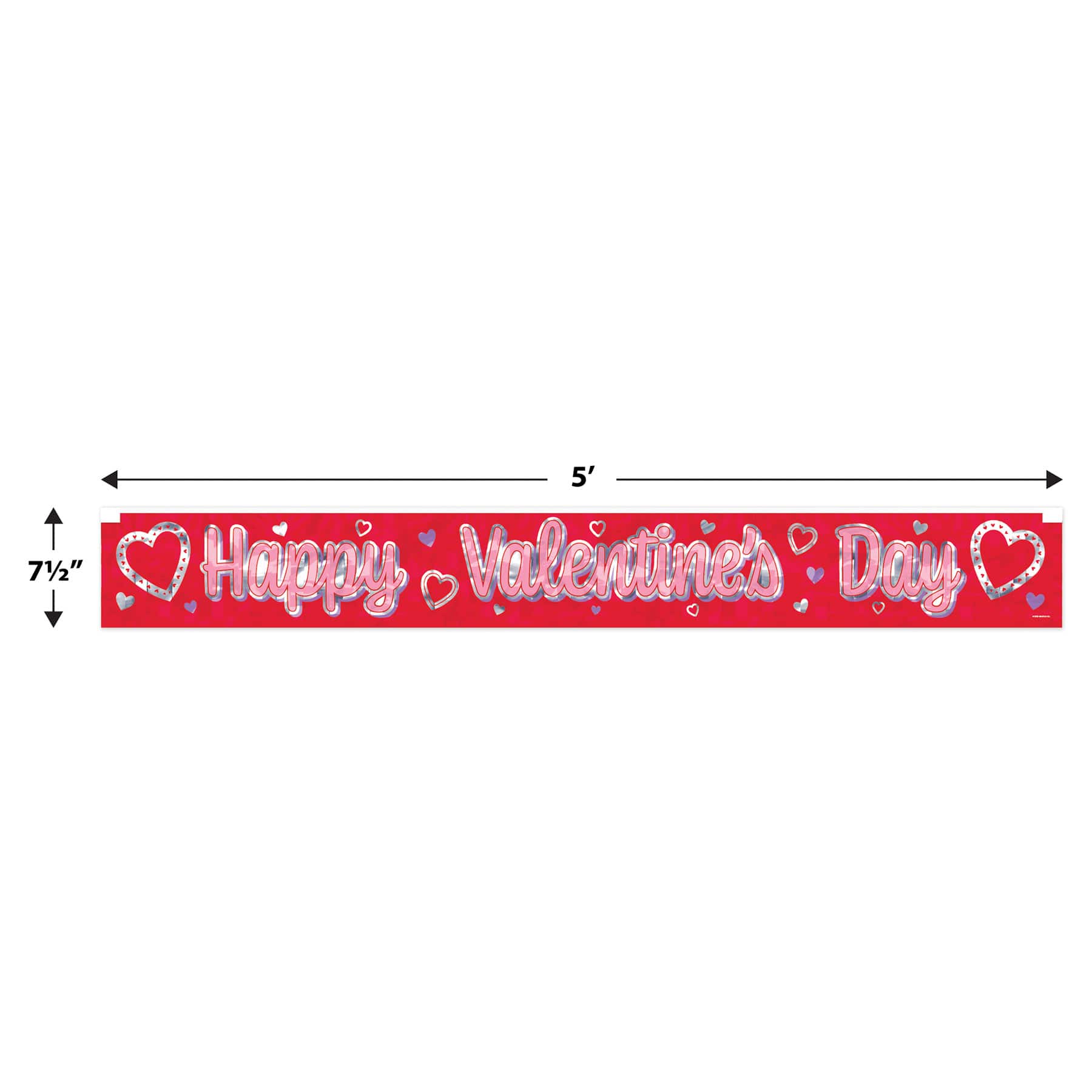 Beistle 5ft. Happy Valentine's Day Fringe Banners, 2ct.