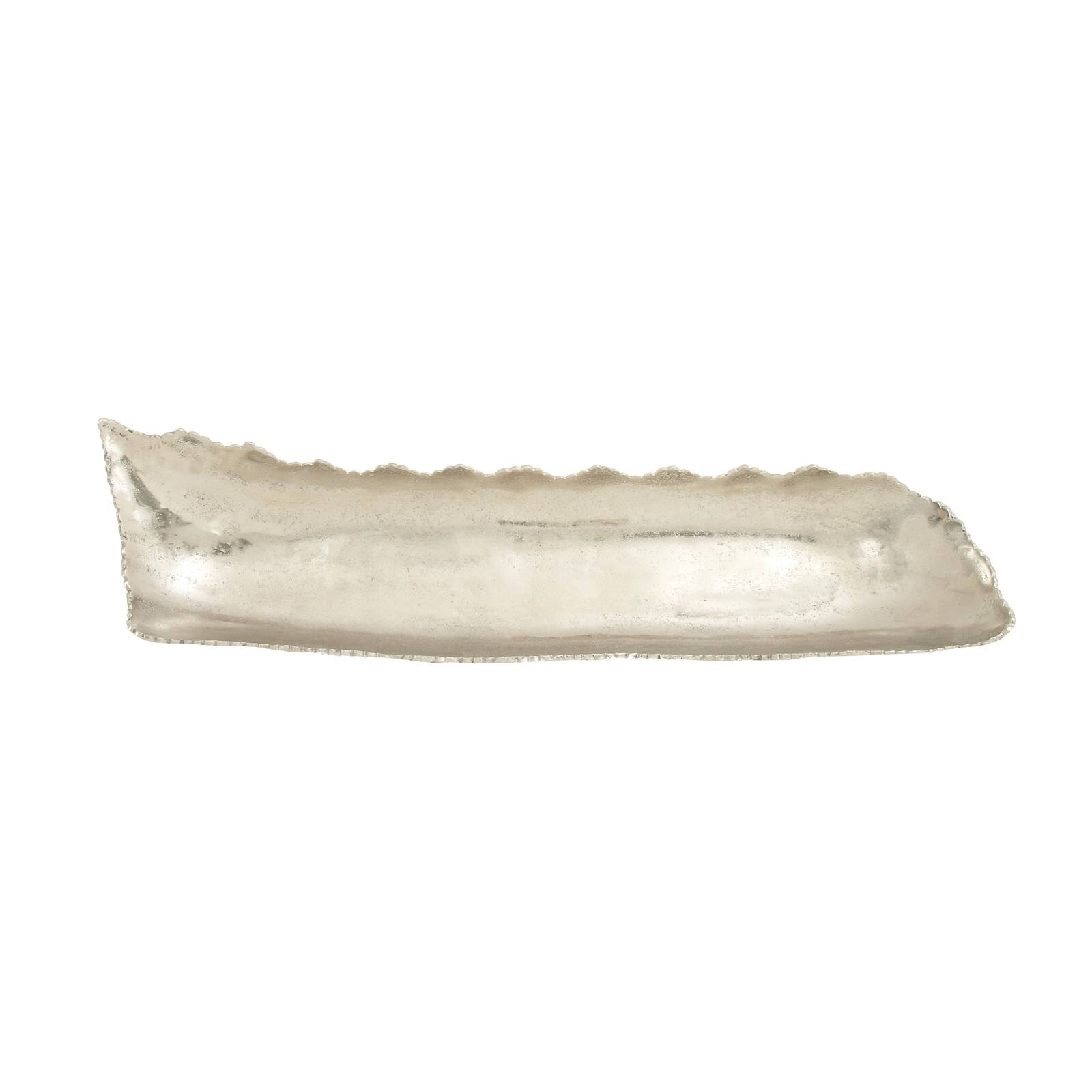 White Aluminum Contemporary Tray