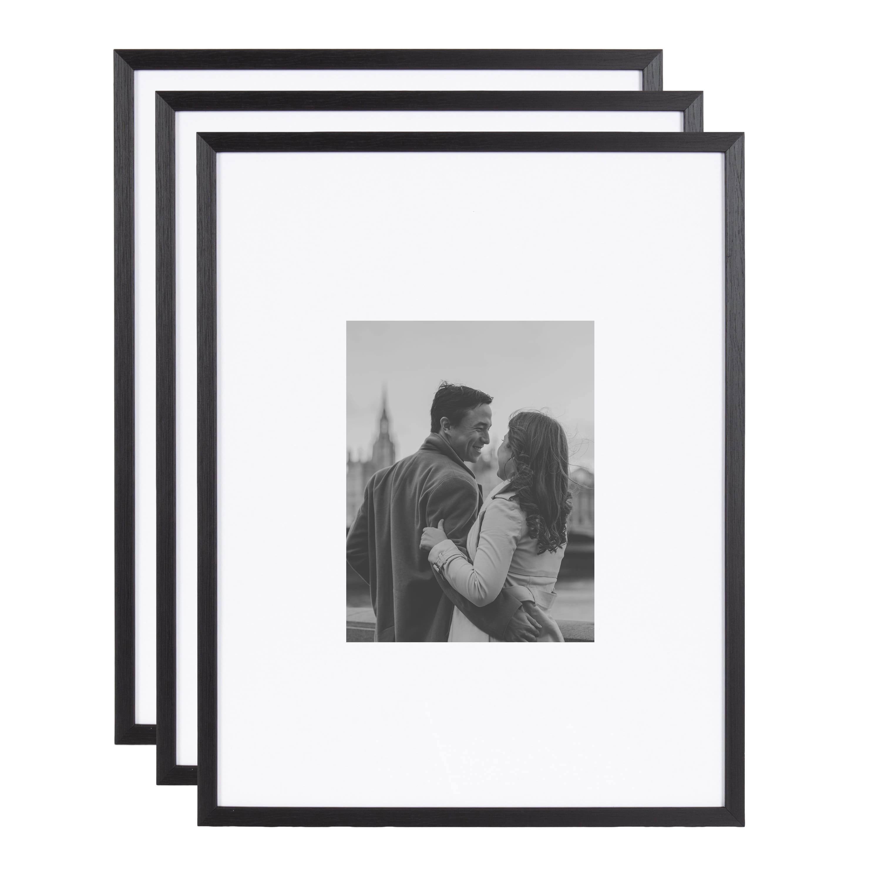 Kate and Laurel Gallery 16" x 20" Photo Picture Frames with 8" x 10" Mat
