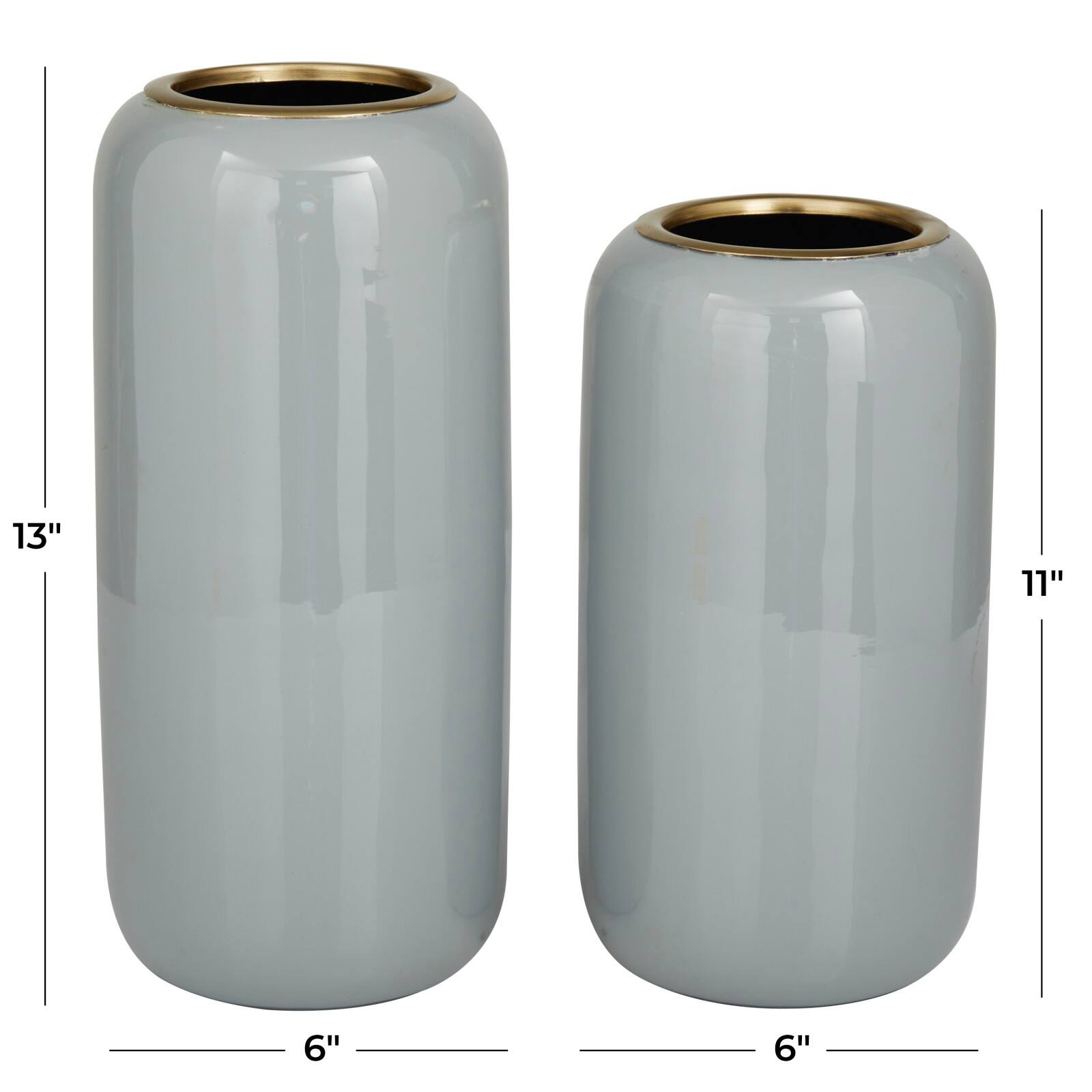 Metal Vase Set