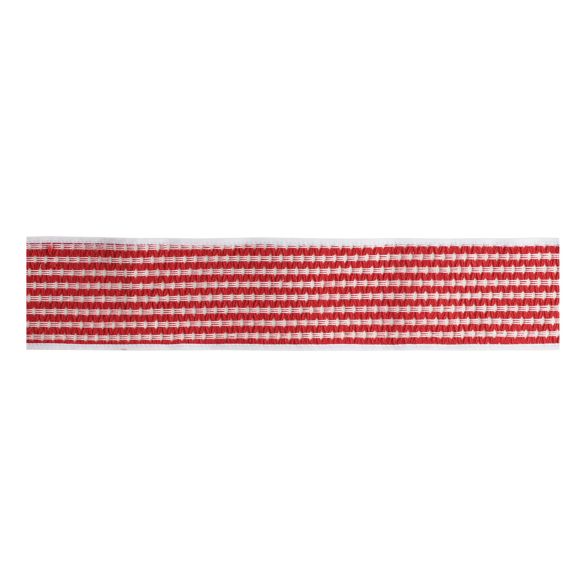 Melrose 4" x 5yd. Woven Stripe Wired Cotton Ribbon