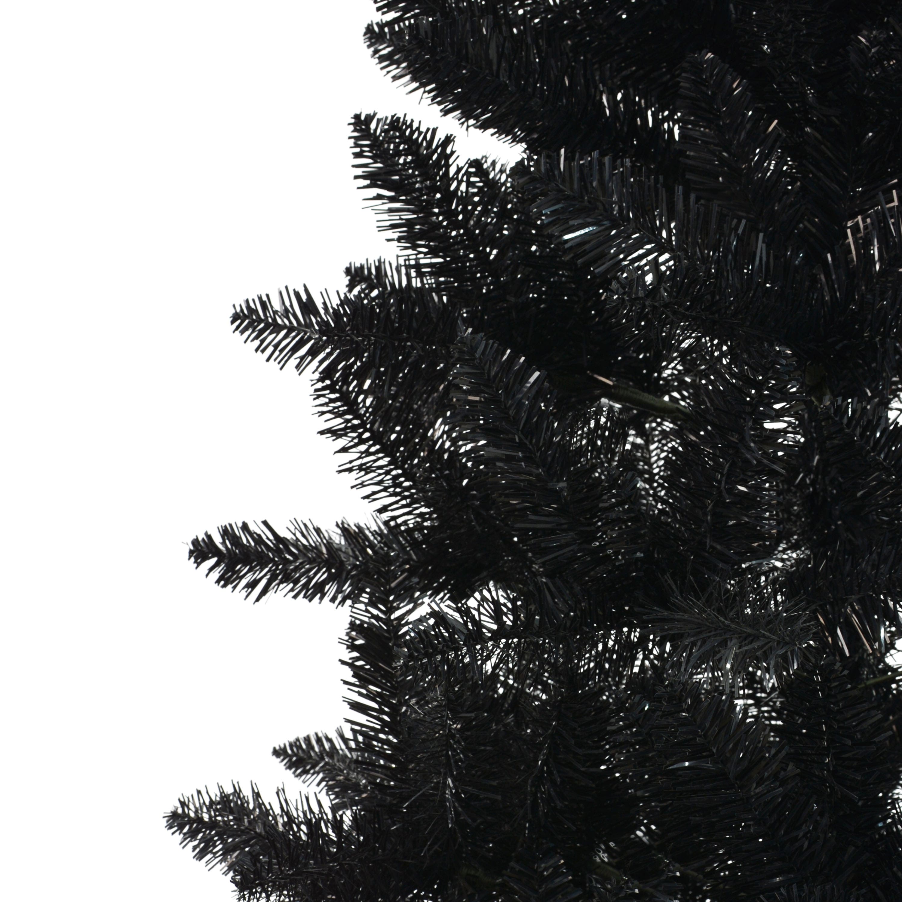 7ft. Unlit Black Carson Pine Artificial Christmas Tree