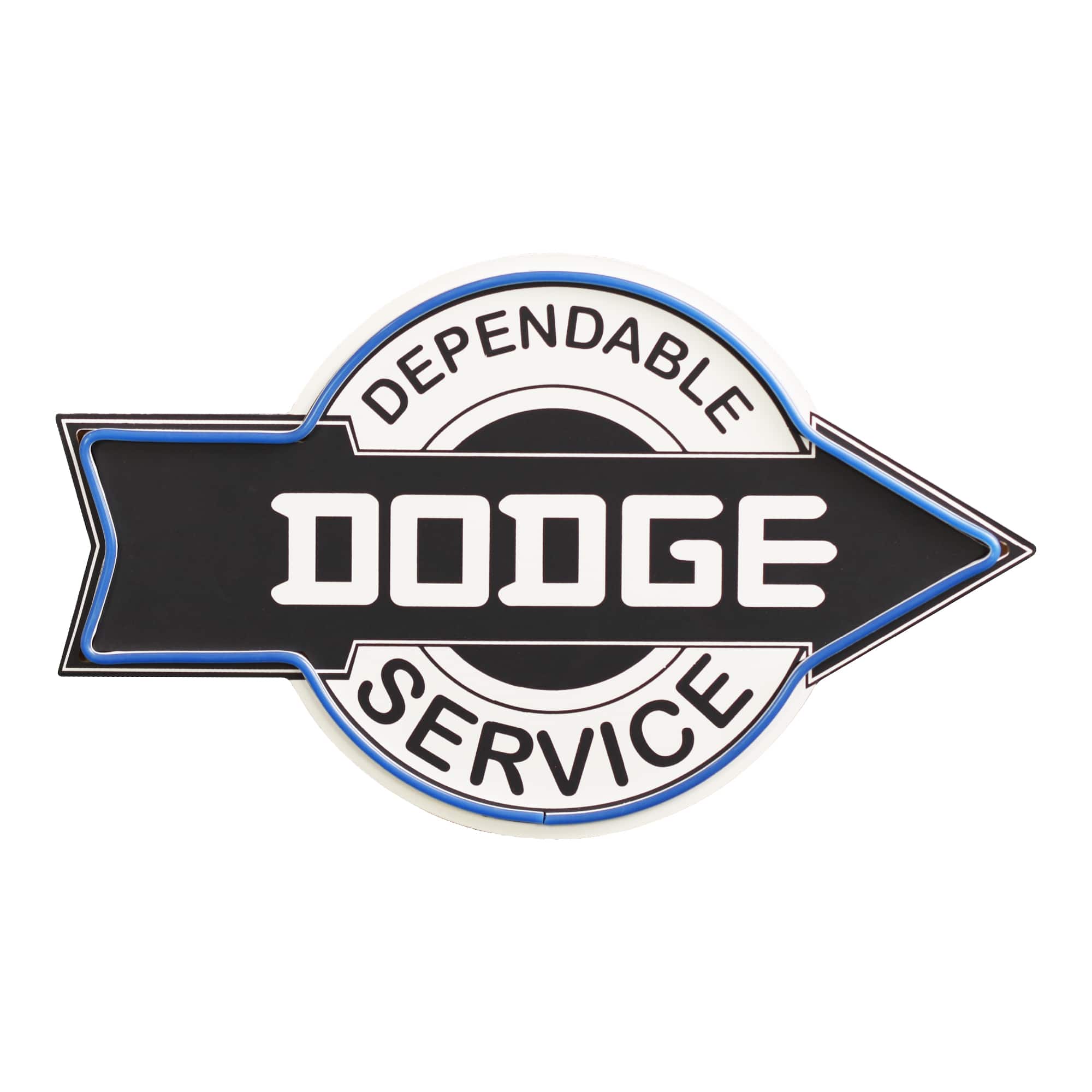 American Art Decor 20" x 12" Vintage Dodge LED Sign for Garage & Man Cave Wall Décor