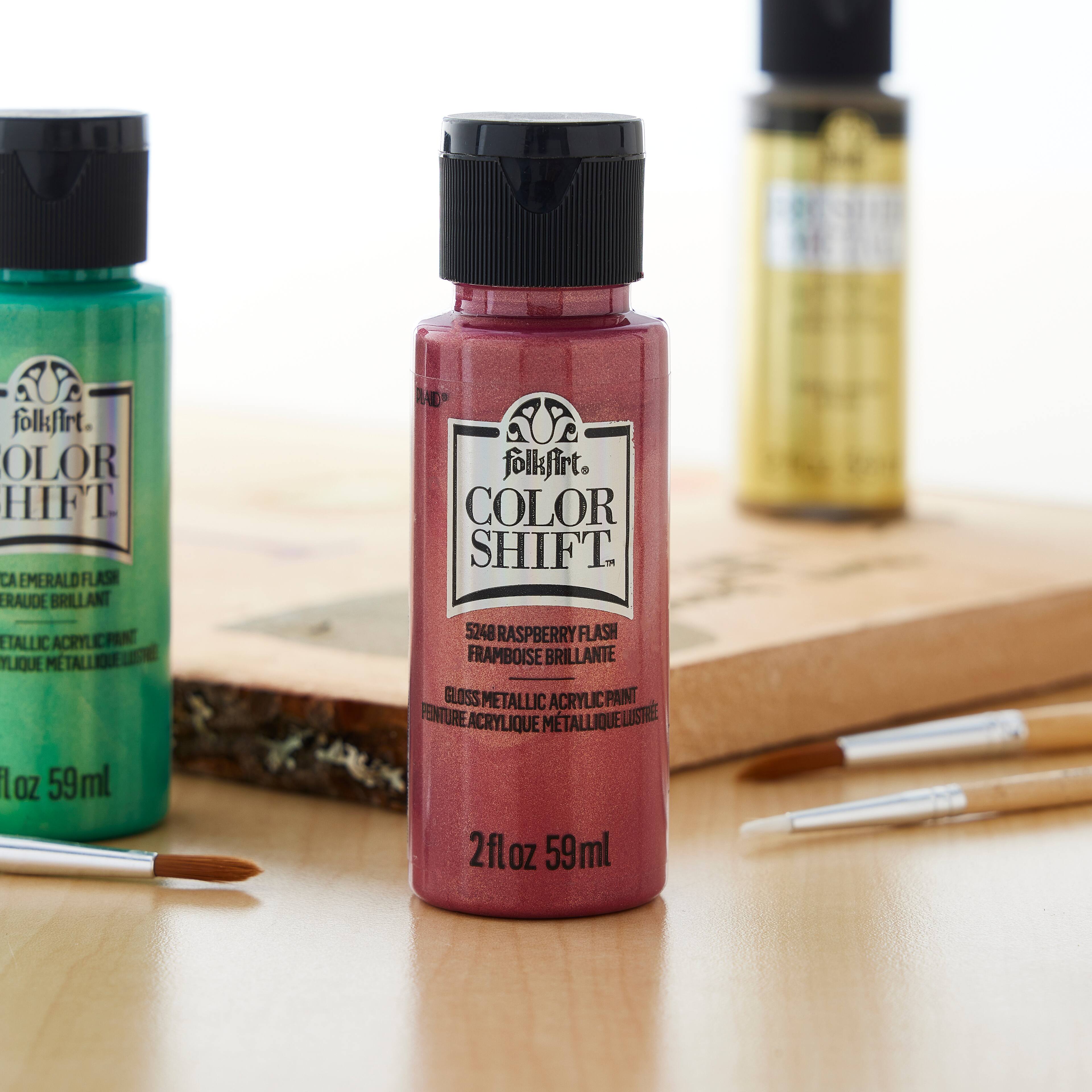 12 Pack: FolkArt® Color Shift™ Gloss Finish Metallic Acrylic Paint