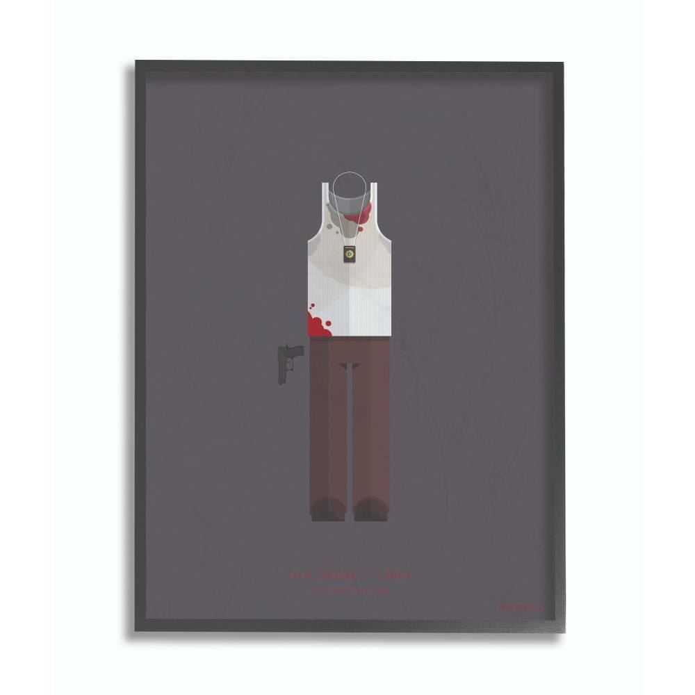 Stupell Industries Die Hard Wall Art in Black Frame