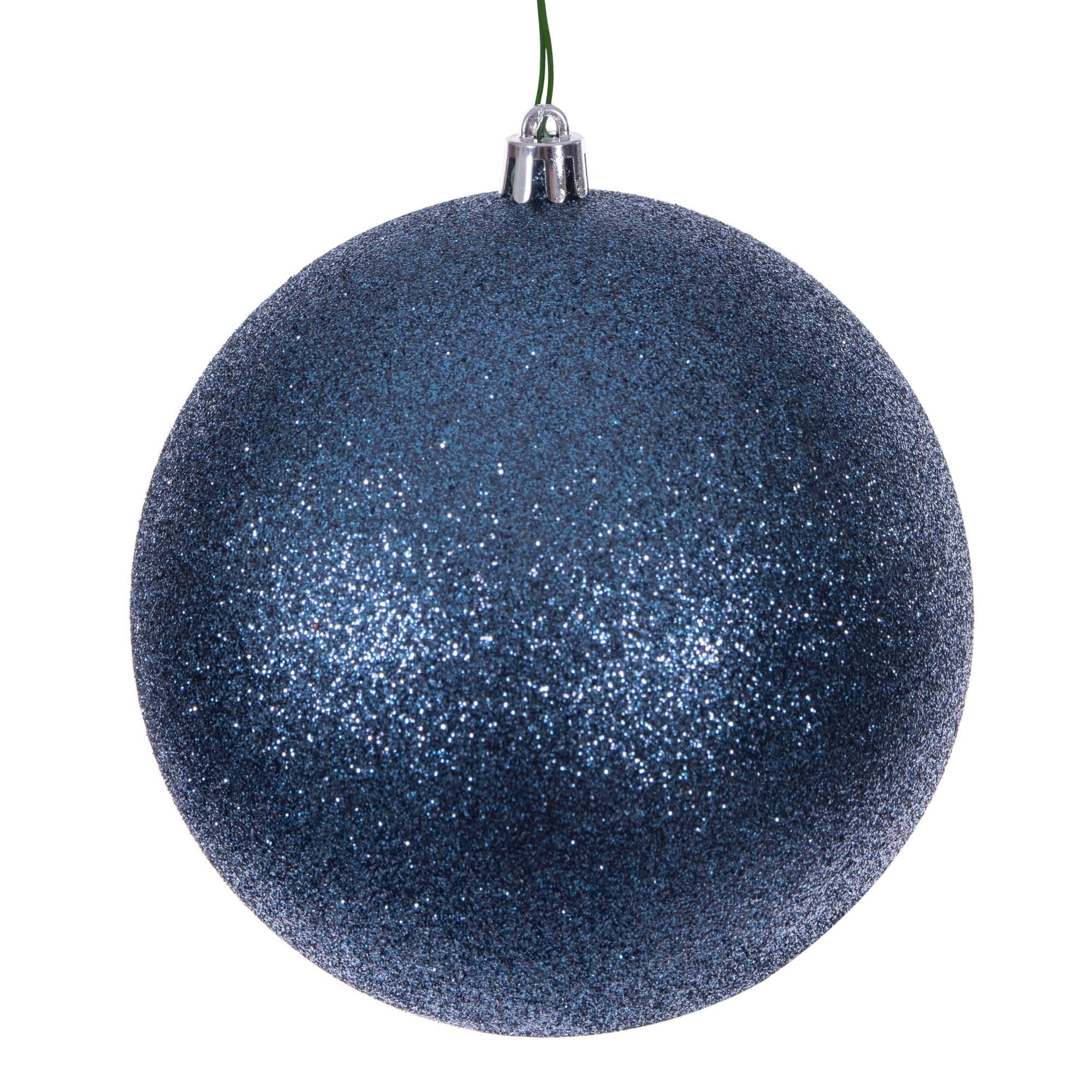 Vickerman Denim Blue Glitter Ball Ornaments
