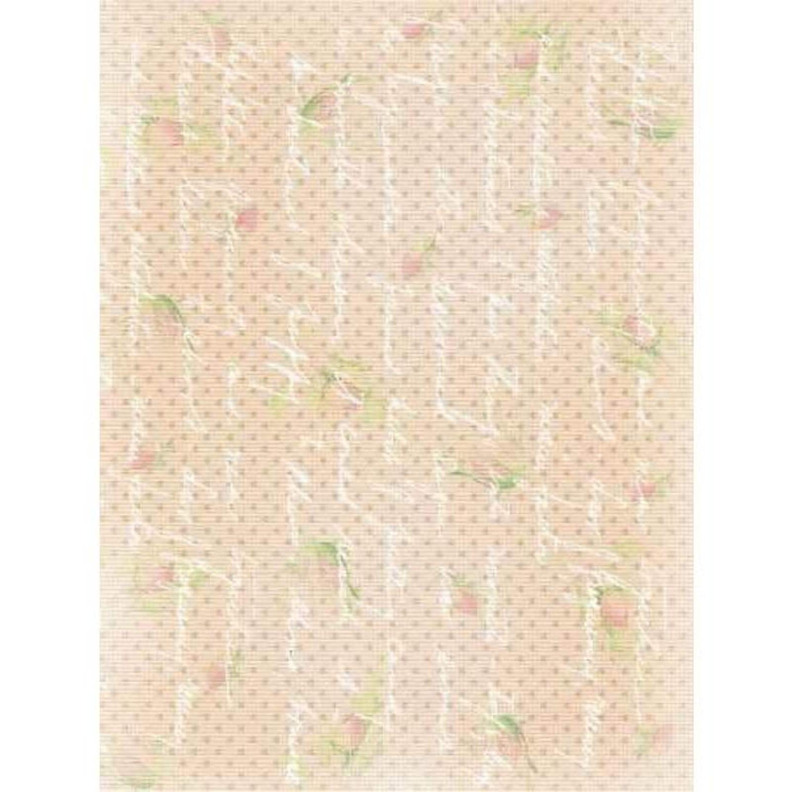 Designer Printed Floral 18 Count Aida Canvas 
