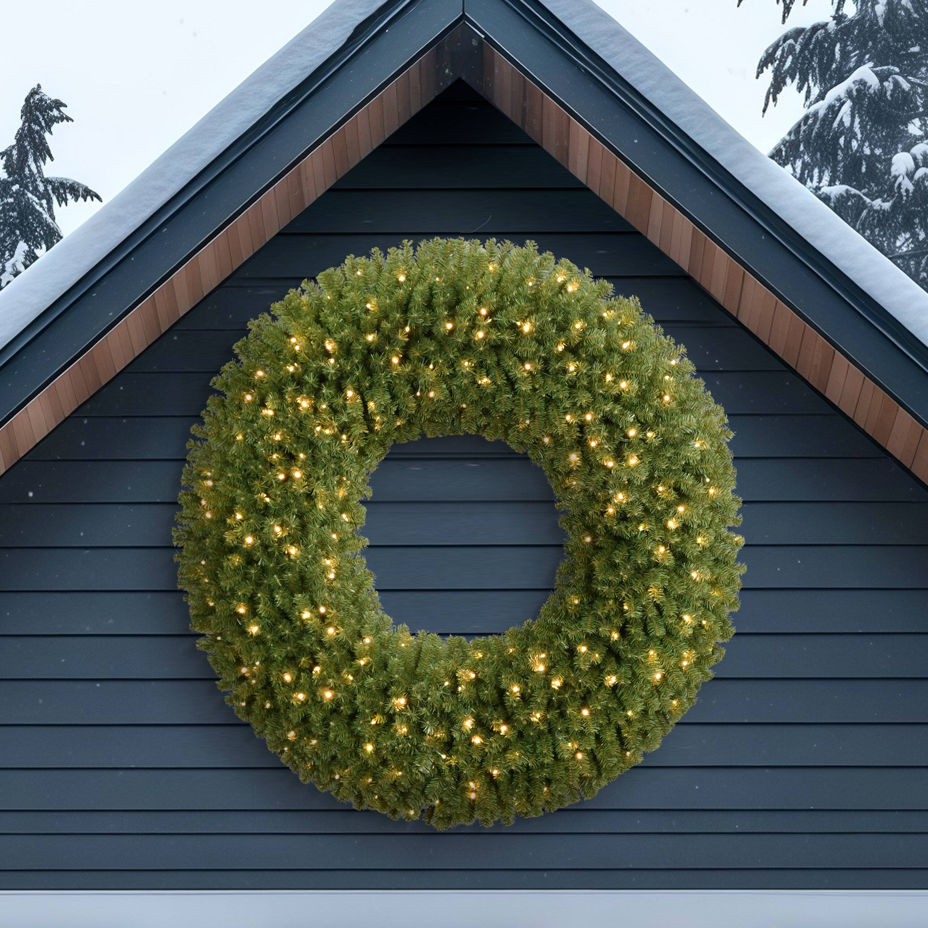 5ft. Pre-Lit Utah Spruce Artificial Wreath