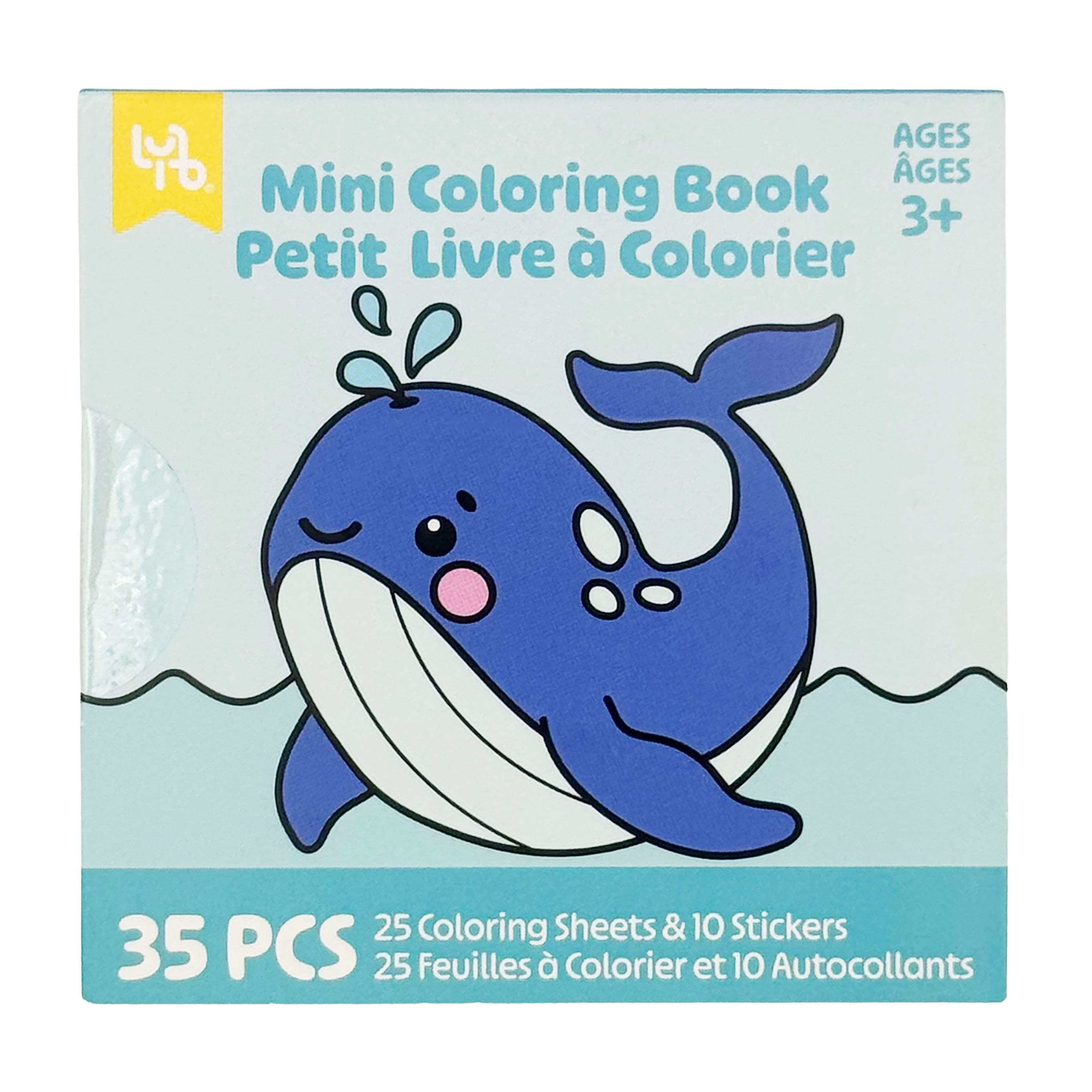 Little Yellow Bicycle® Sea Creatures Mini Coloring Book