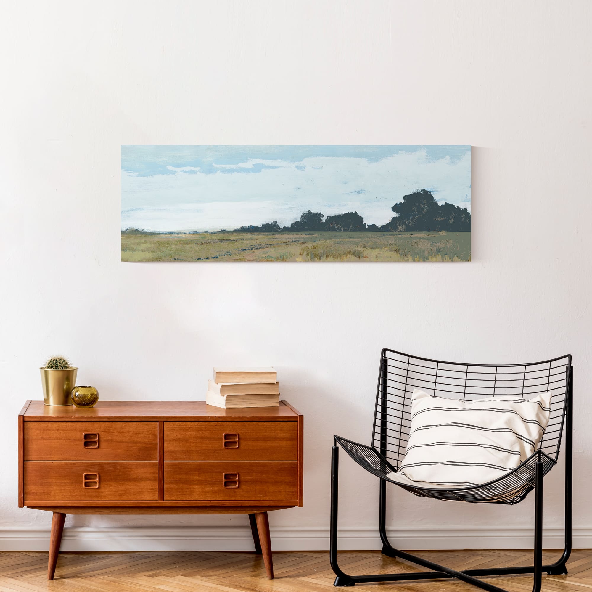 Distant Trees 36" x 12" Canvas Wall Art