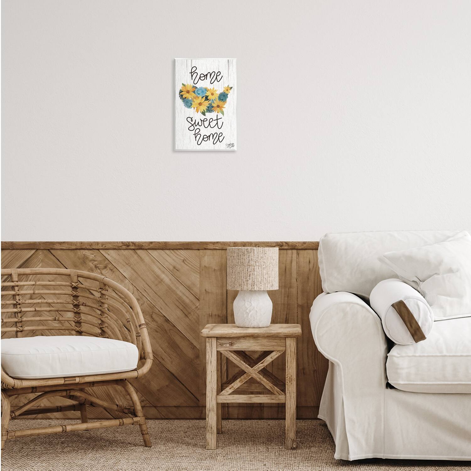 Stupell Industries Floral Americana Phrase Wall Plaque Art