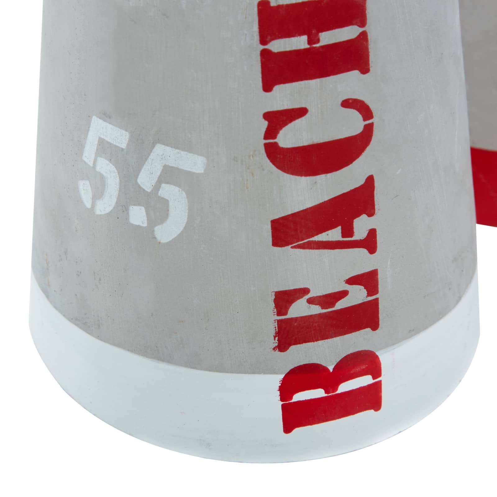 9" Gray Cement Coastal Lifeguard Sculpture Set
