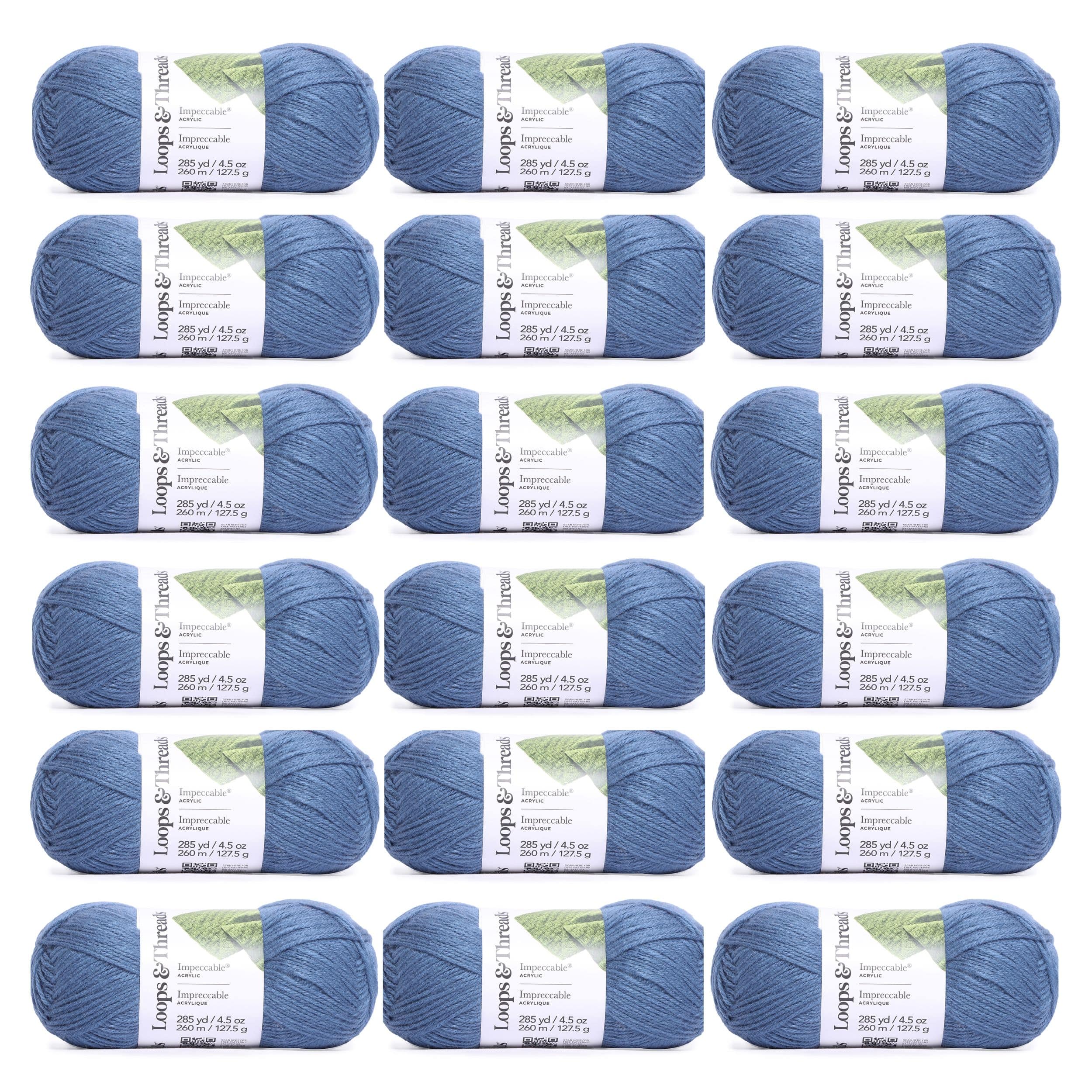 18 Pack: Impeccable® Solid Yarn by Loops & Threads®