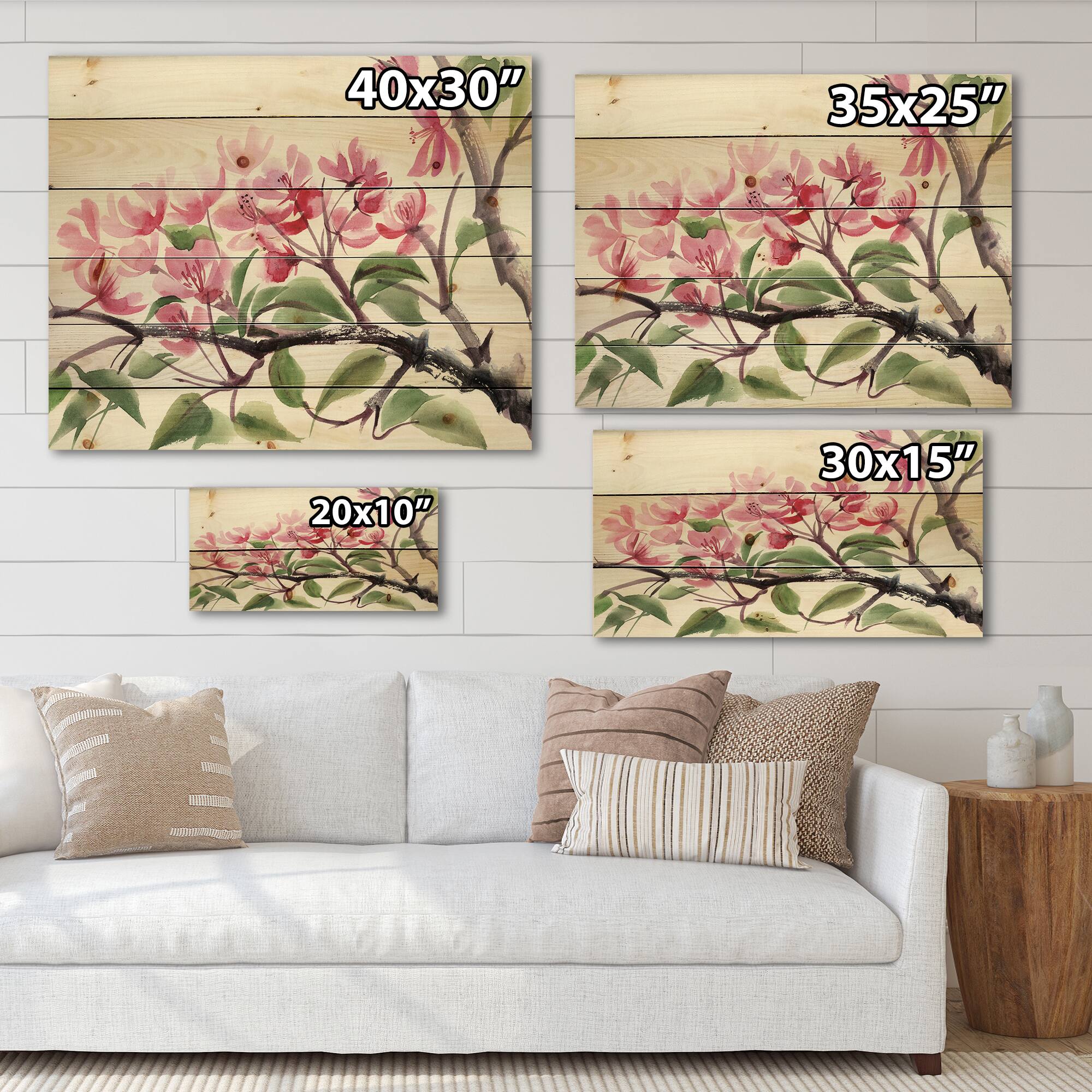 Designart - Pink Blossoming Tree