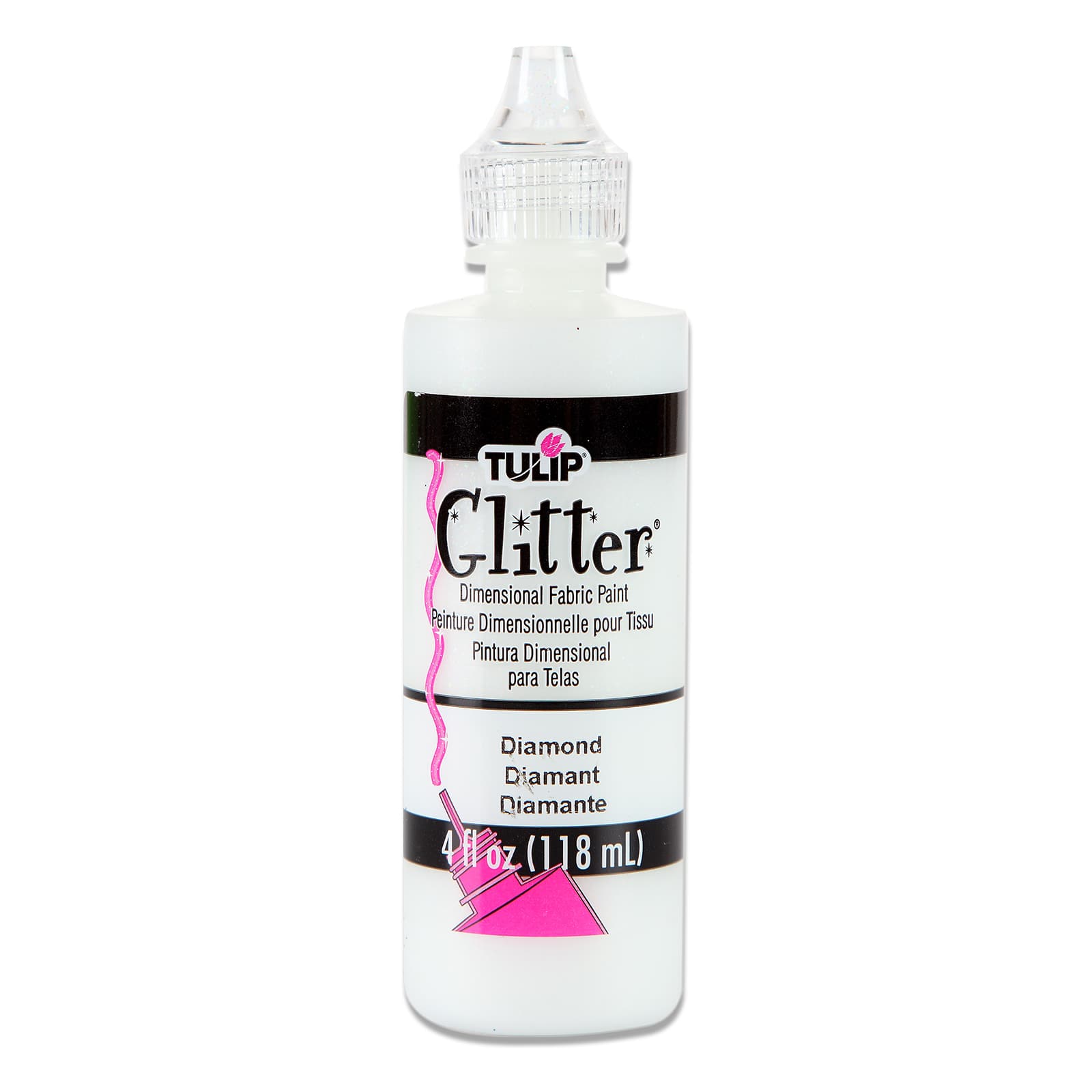 Tulip® Glitter® Dimensional Fabric Paint, Diamond