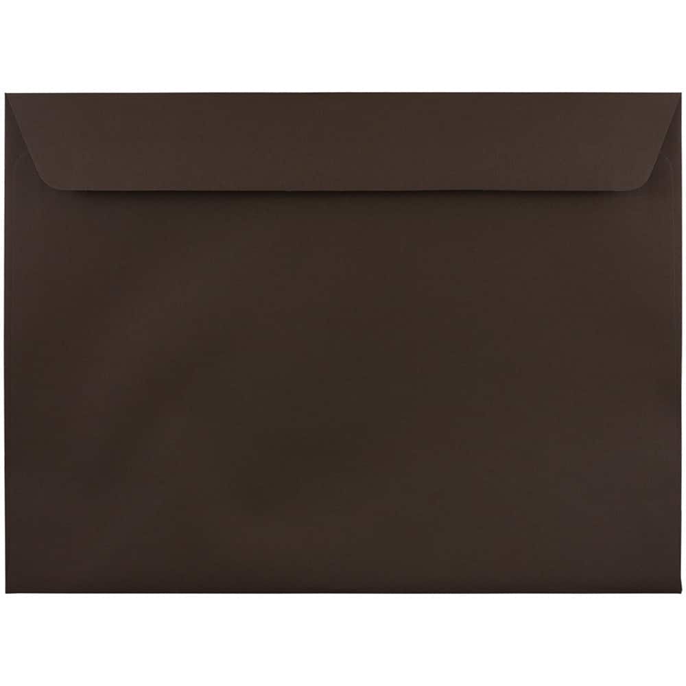 JAM Paper 9.5x12.62 Chocolate Brown Premium Booklet Envelopes 50ct.