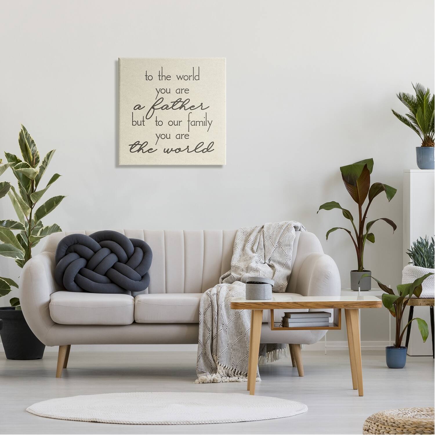 Stupell Industries You're The World Father Appreciation Canvas Wall Art