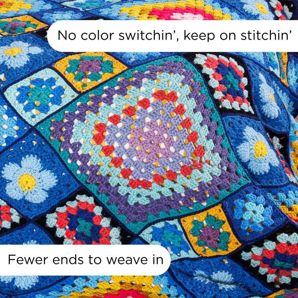 3 Pack Red Heart® All in One™ Granny Square Grande™ Yarn