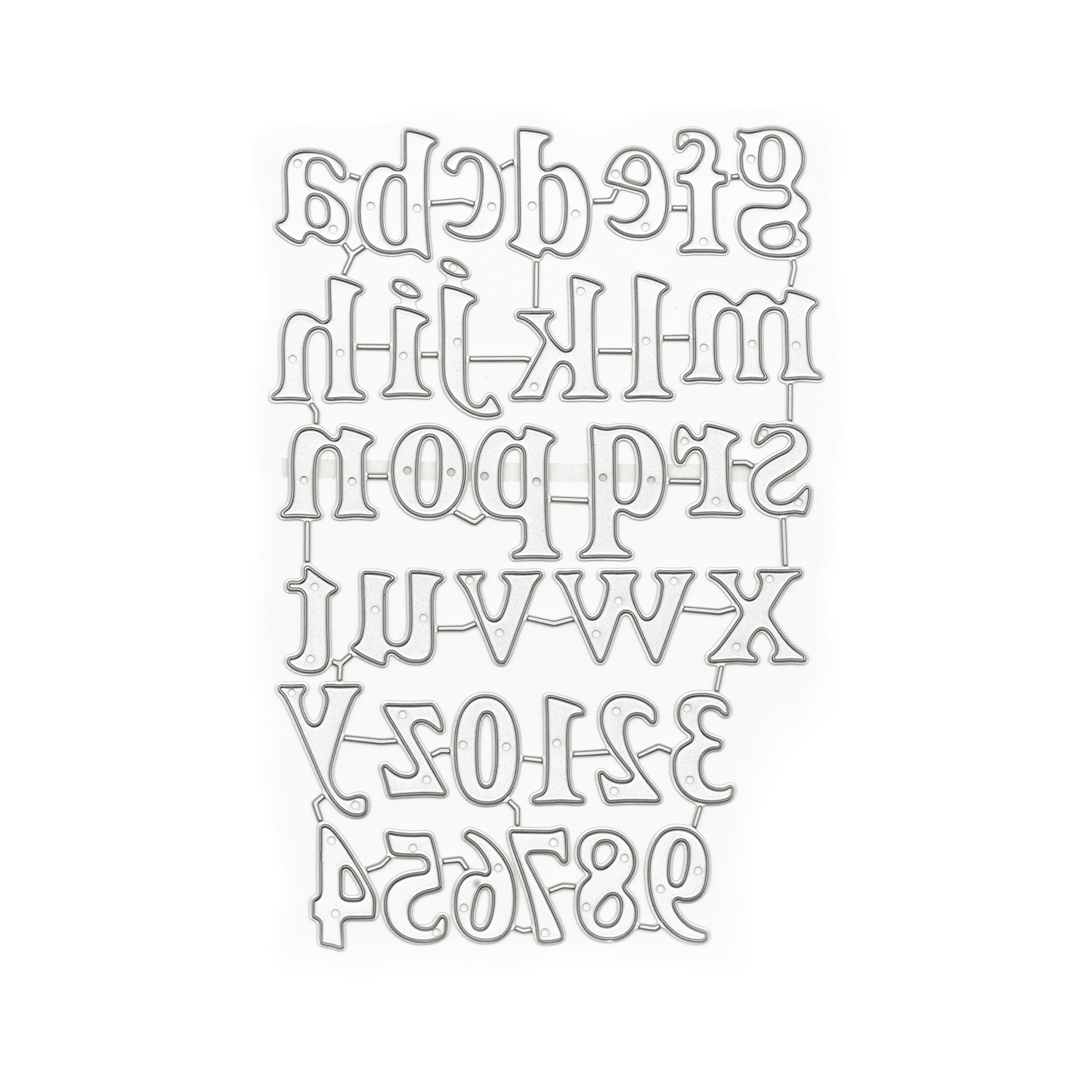 6 Pack: Alphabet & Number Cutting Die by Recollections™