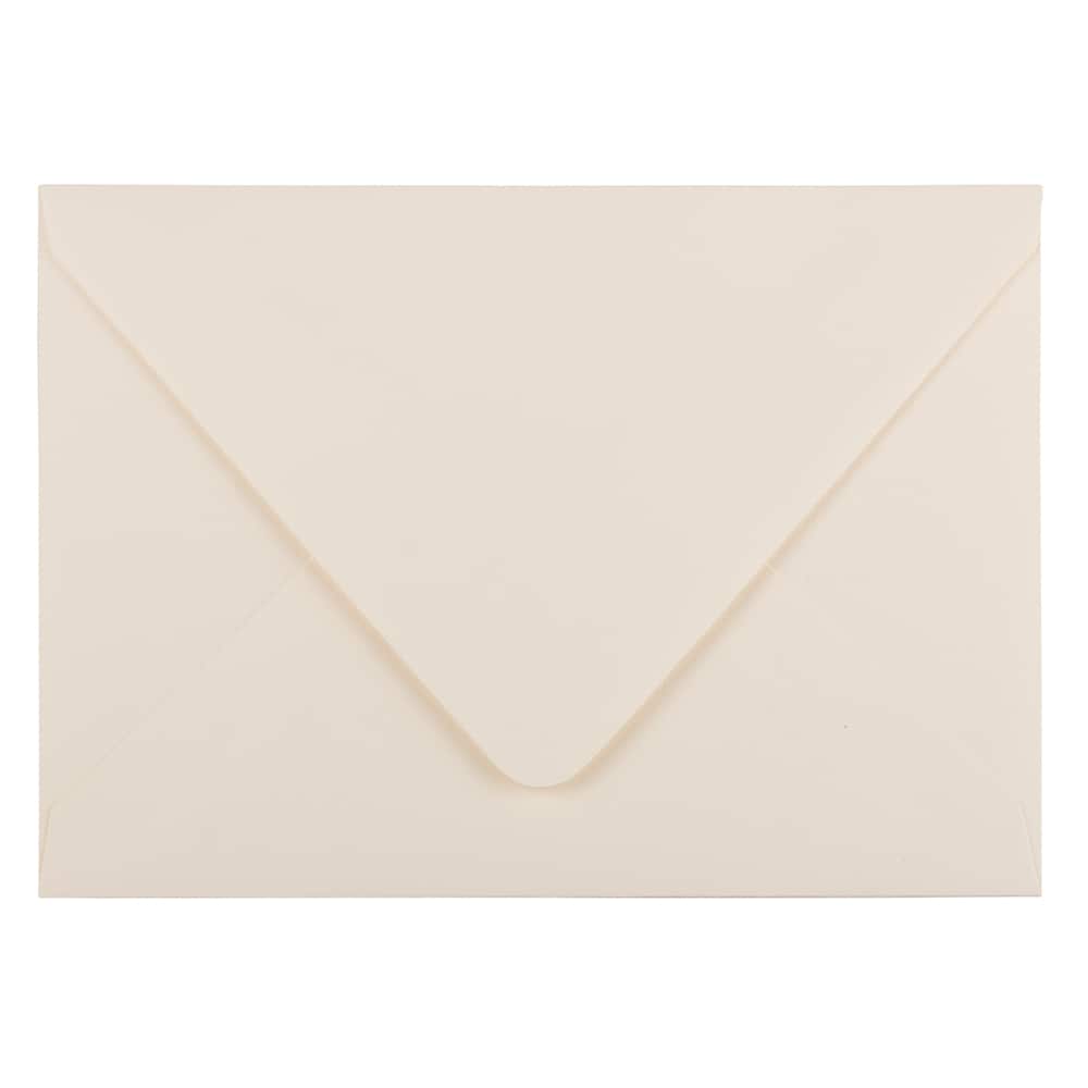 JAM Paper Ivory A7 Invitation Envelopes with Euro Flap, 50ct.
