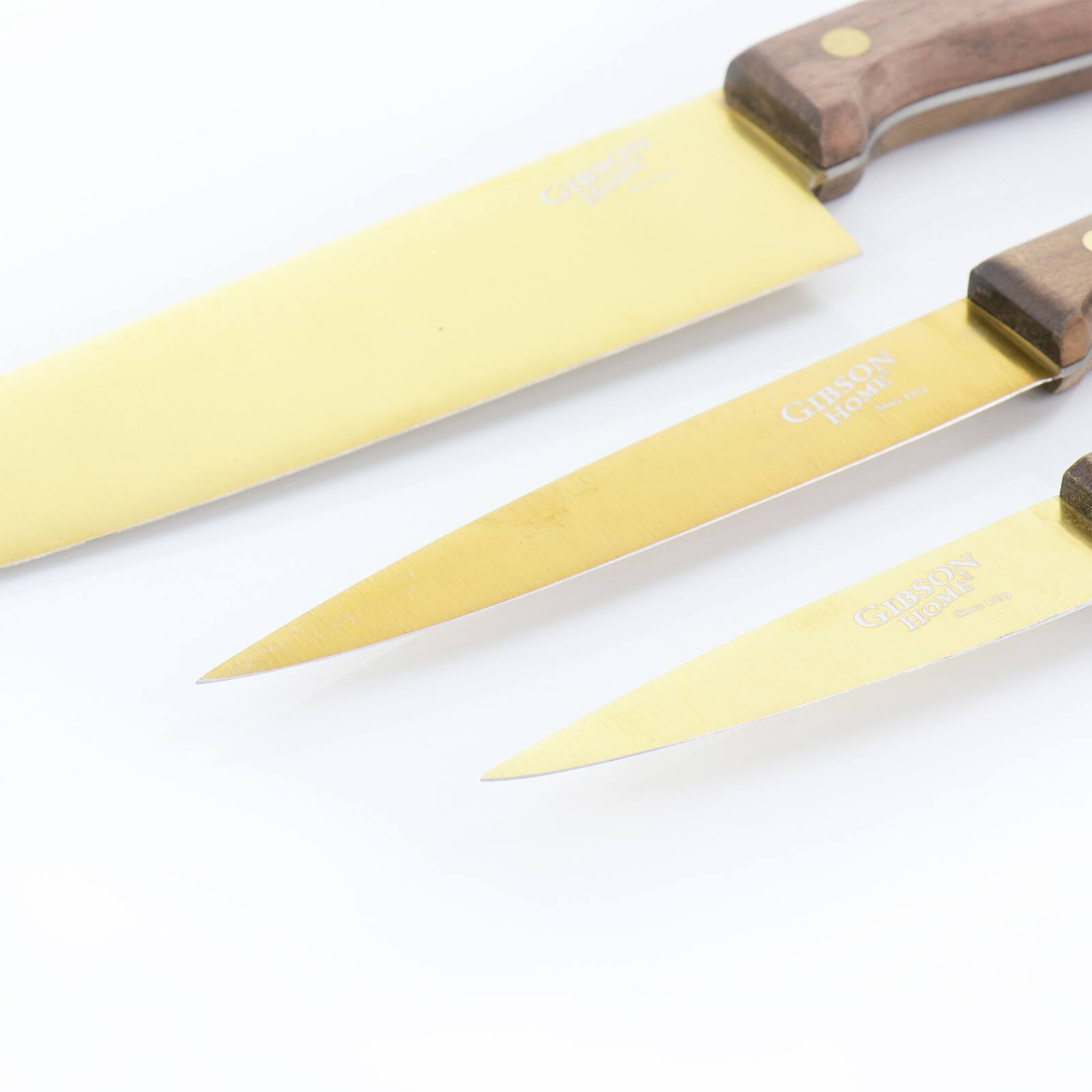 Gibson Home® Alaniz 3-Piece Gold Titanium-Plated Cutlery Set