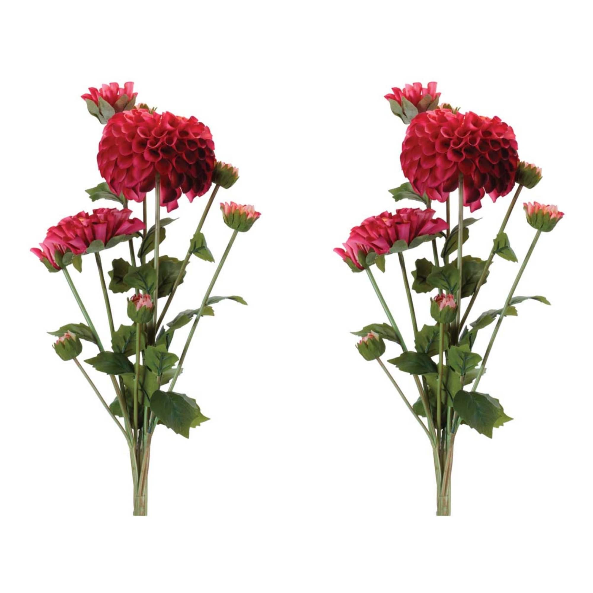 Michaels, Melrose 23.75" Artificial Zinnia Flower Bundles, 2ct. – Category: Stem Bundles