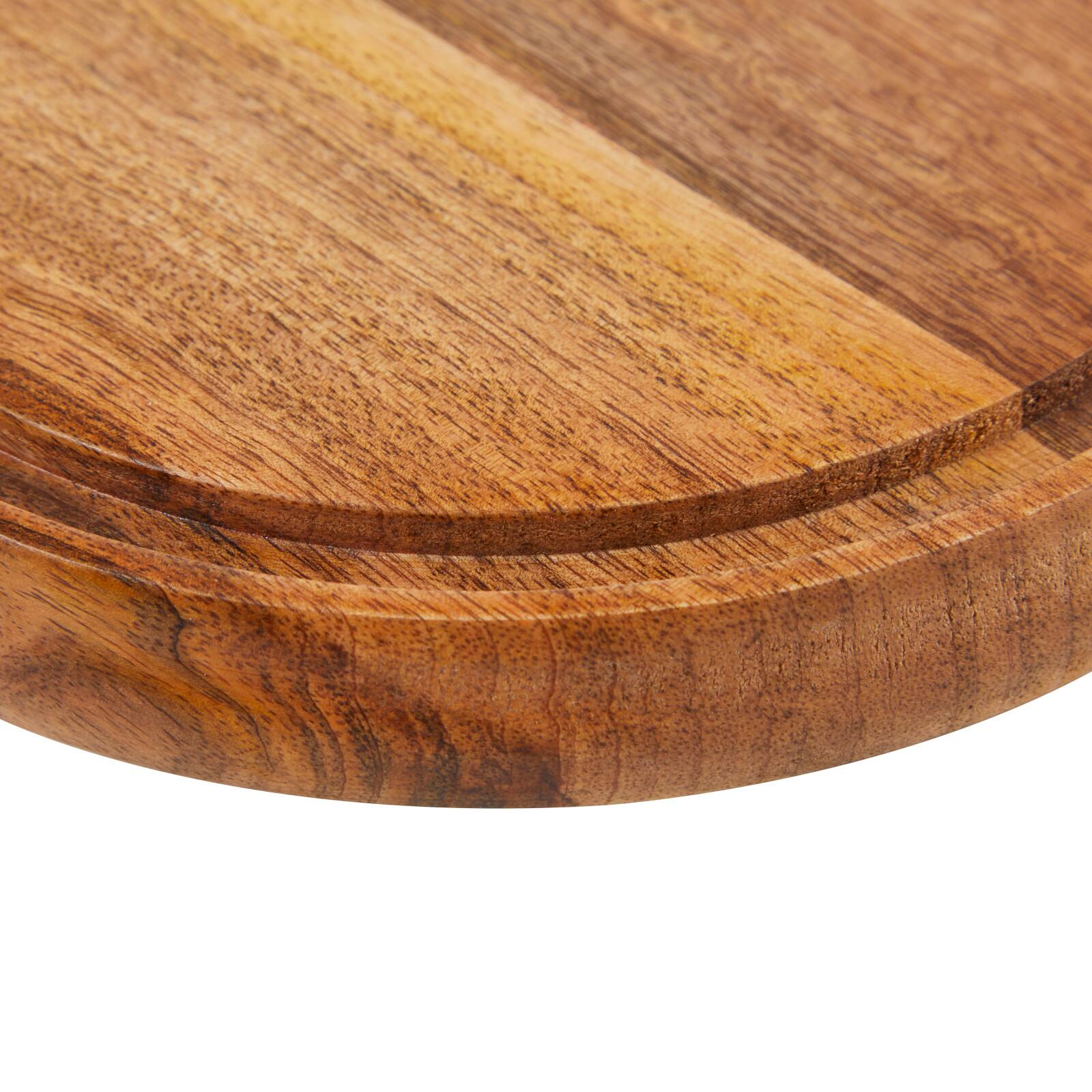 10" Brown Mango Wood Decorative Cake Stand with Glass Cloche